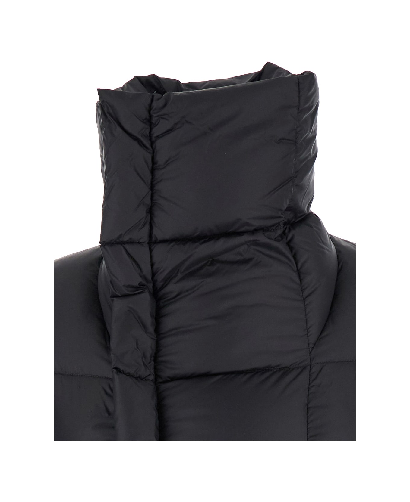 Rick Owens 'naska' Oversized Double-breasted Down Jacket In Nylon Woman - Black ダウンジャケット