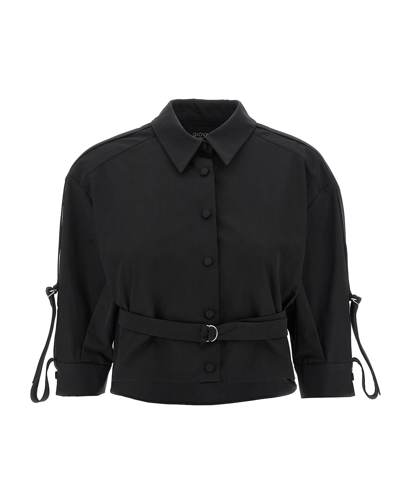Giovanni Bedin Cropped Shirt - Black  