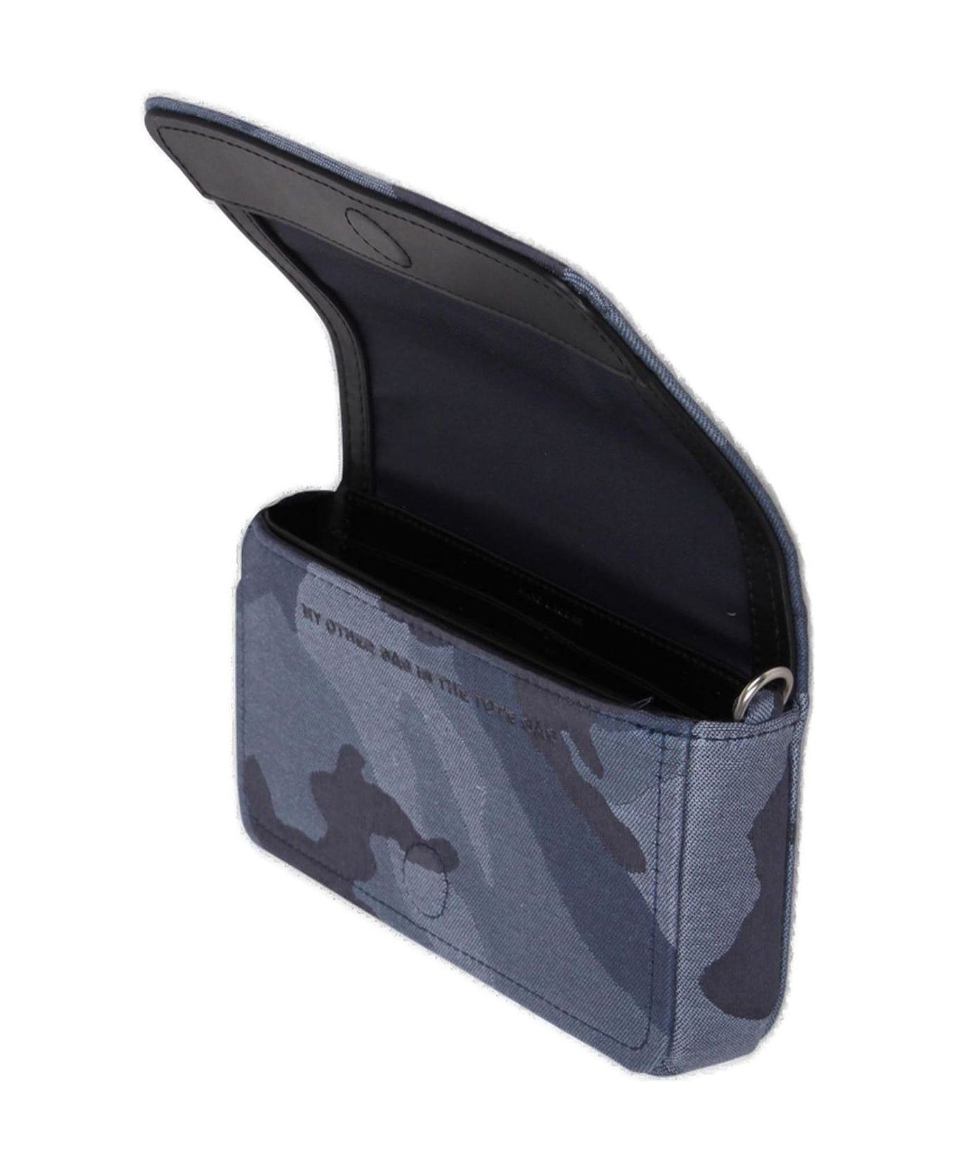 Marc Jacobs The Camo Jacquard Chain Mini Bag - BLUE