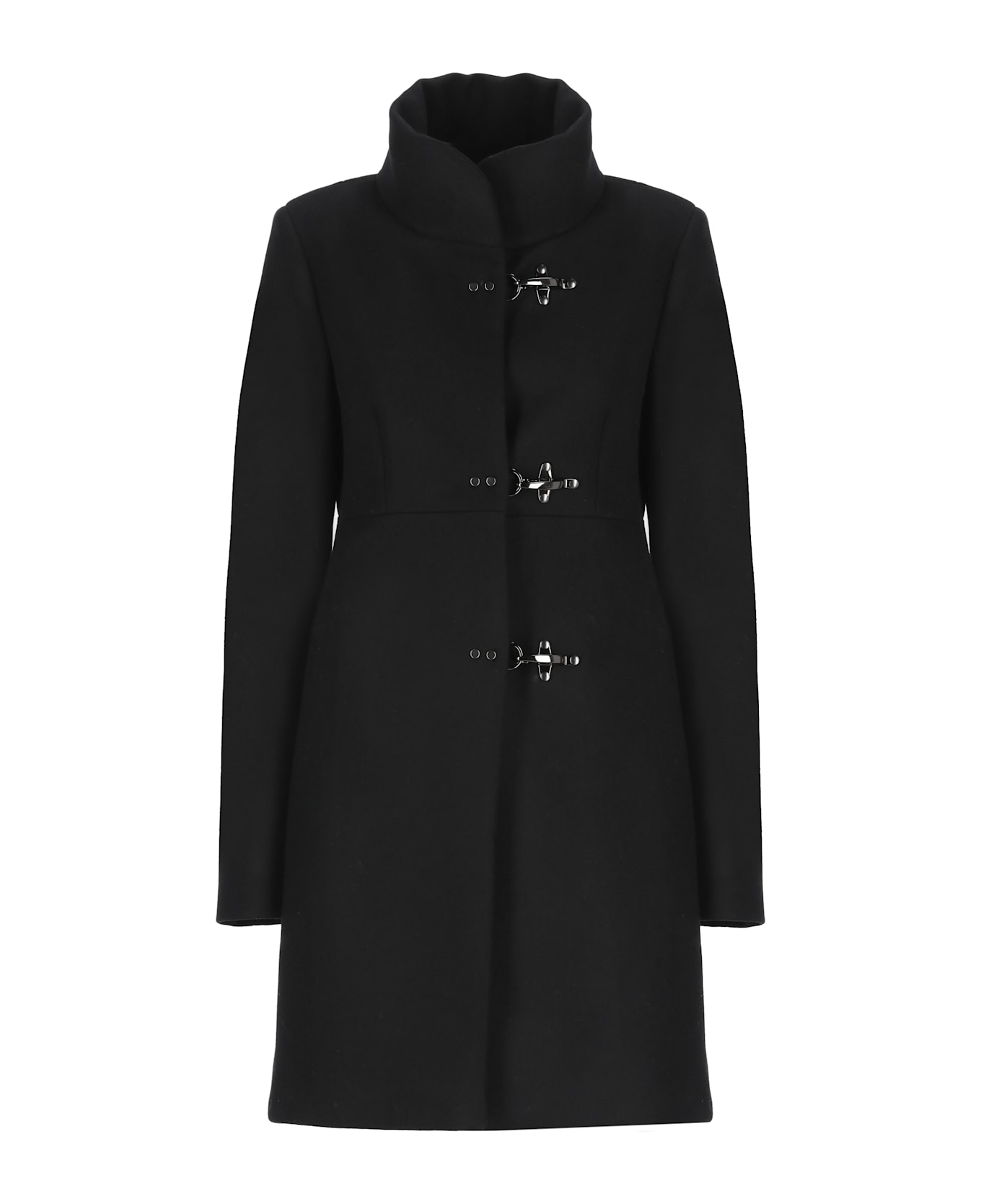 Fay Romantic Lined Coat - Black