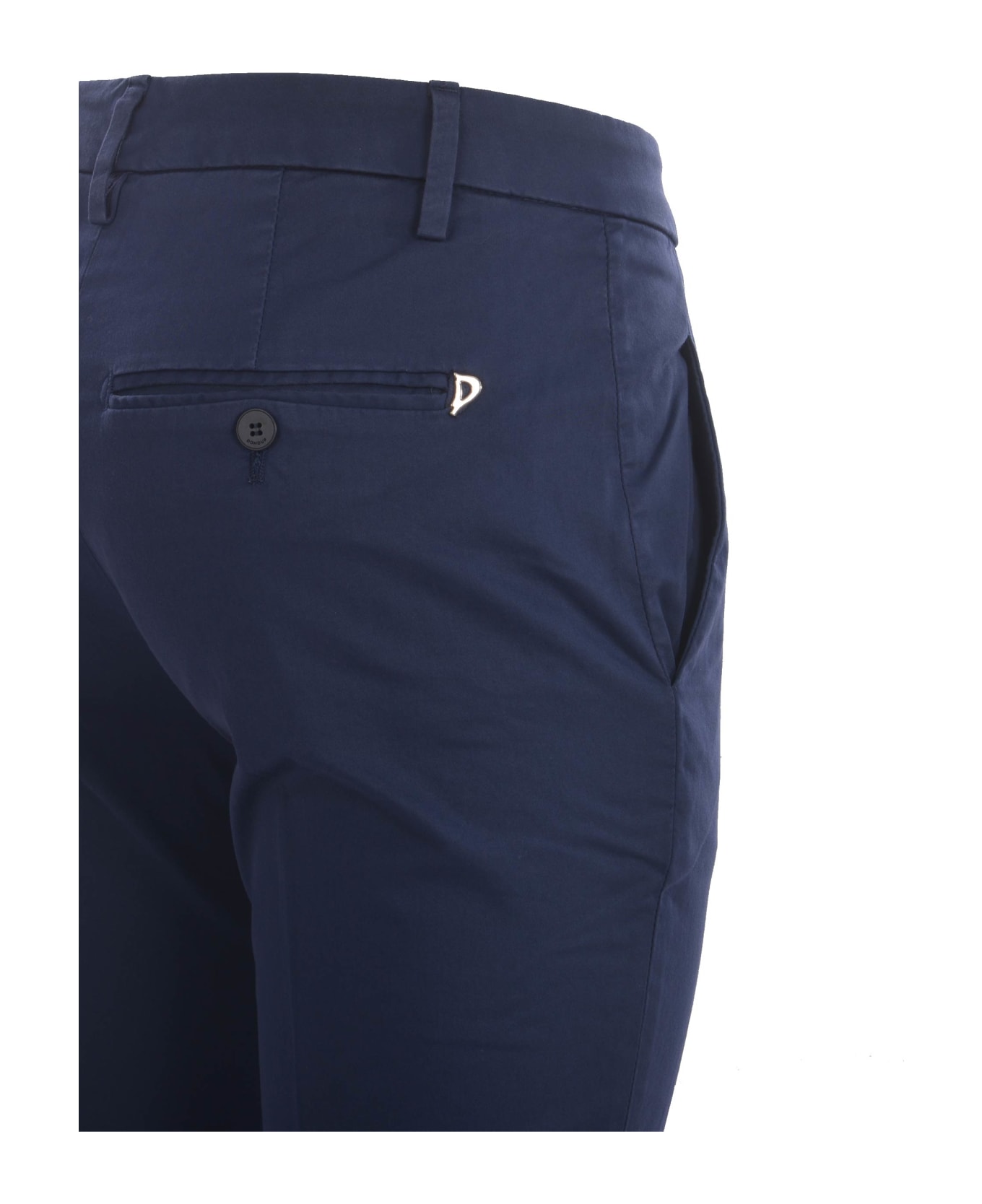 Dondup Trousers Dondup "perfect" In Stretch Cotton - Blu