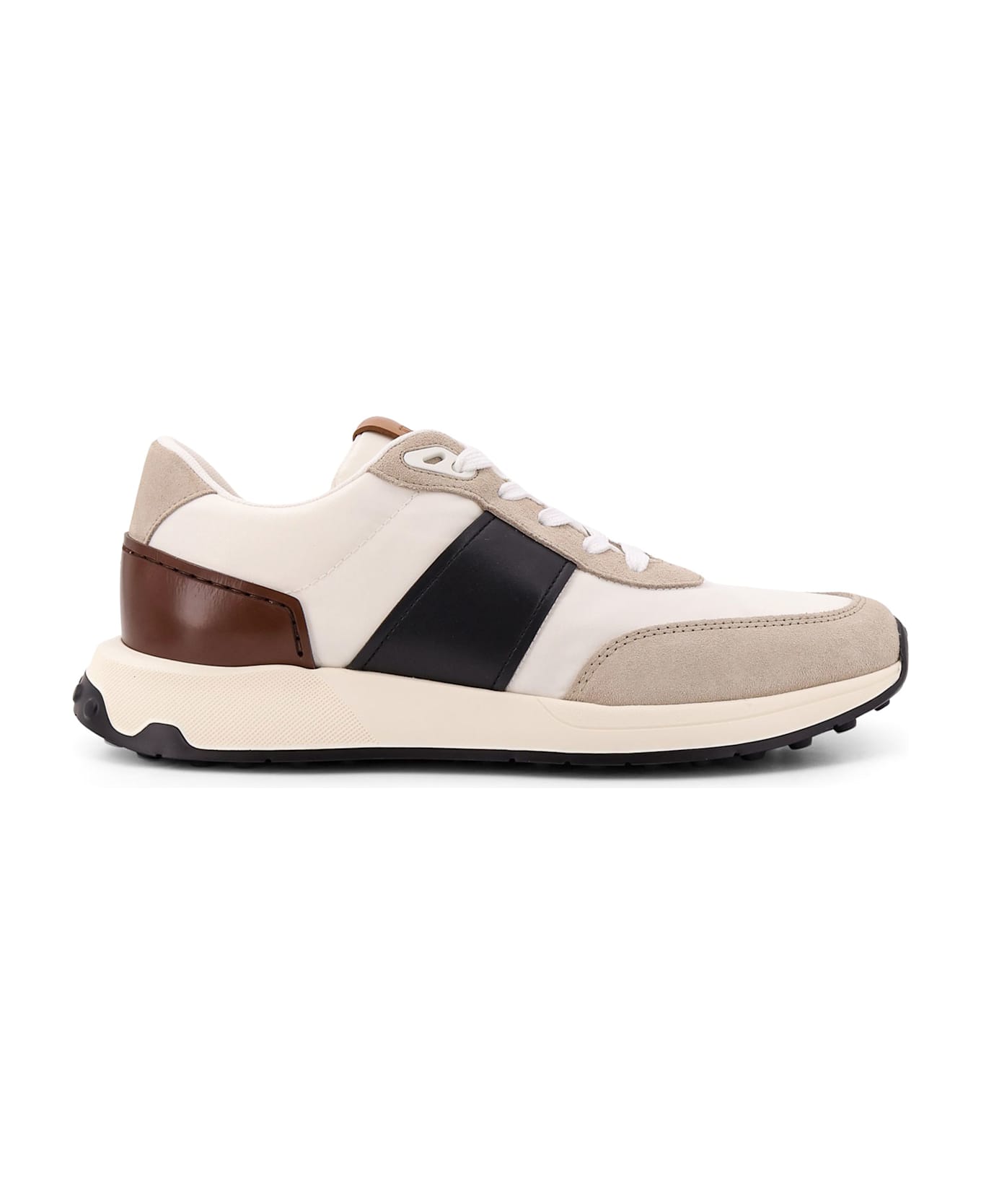 Tod's Leather And Technical Fabric Sneakers - White