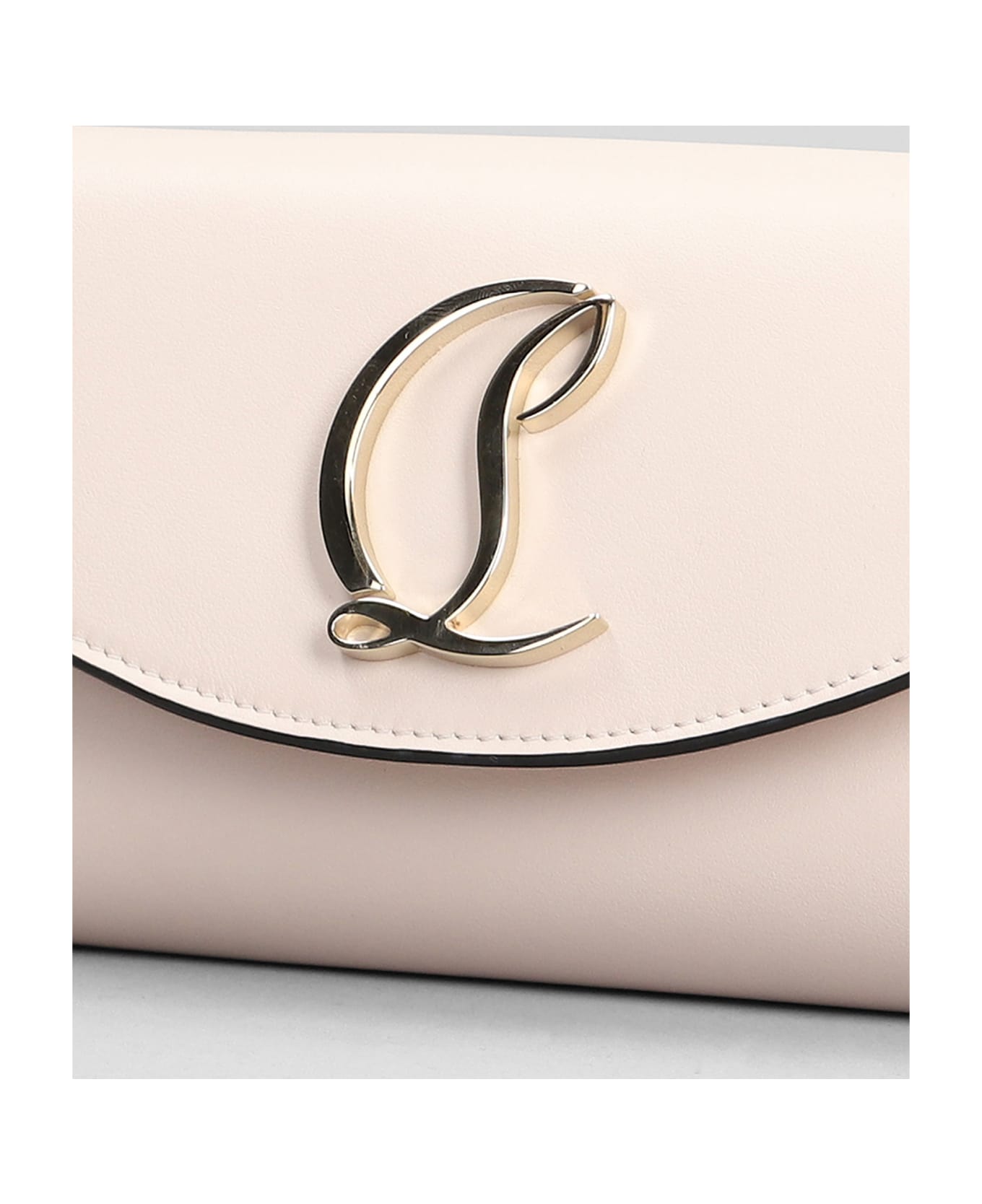 Christian Louboutin Wallet On Chain In Calf Leather - LECHE GOLD 財布