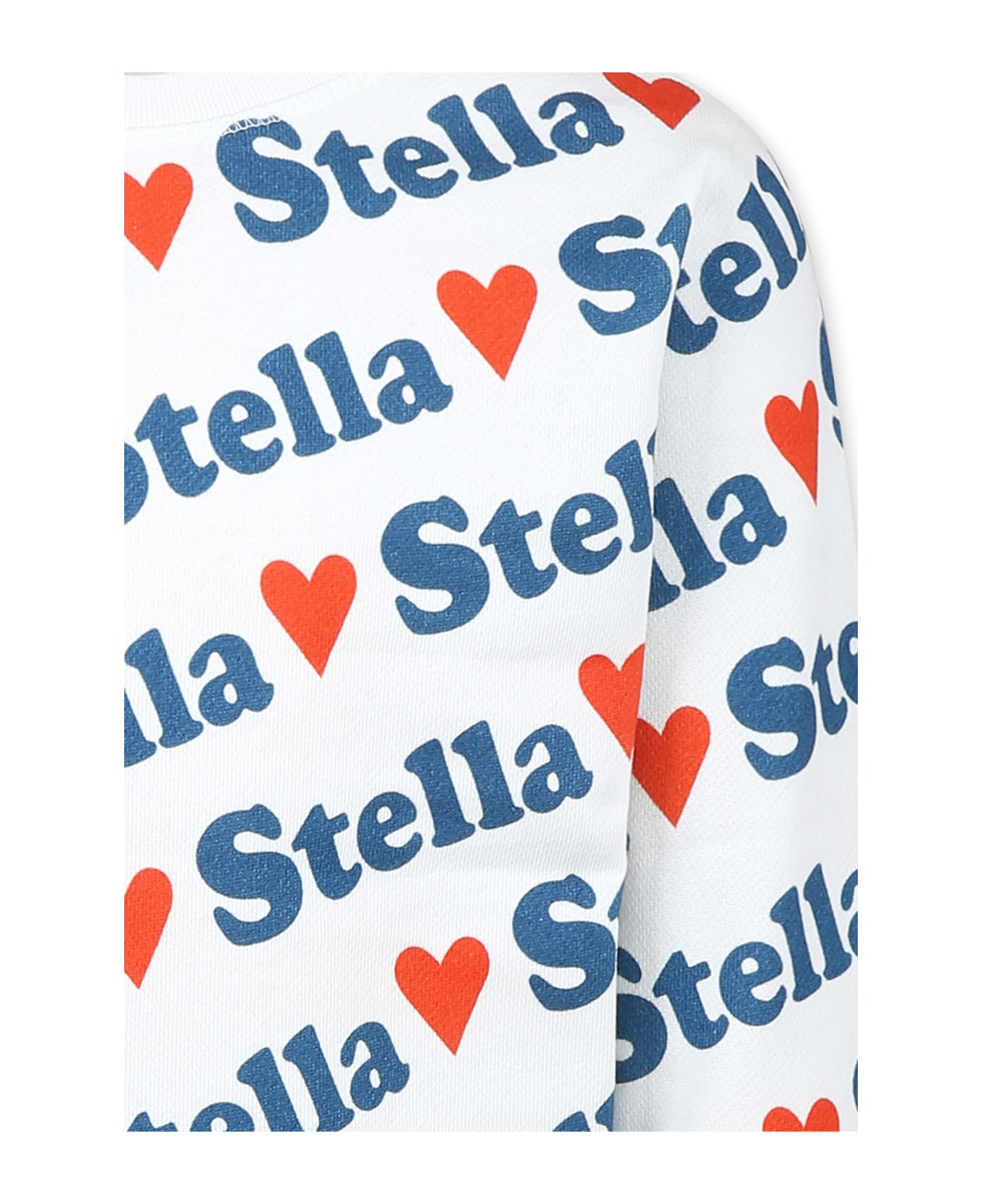 Stella McCartney Kids White Sweatshirt For Girl With Logo - White