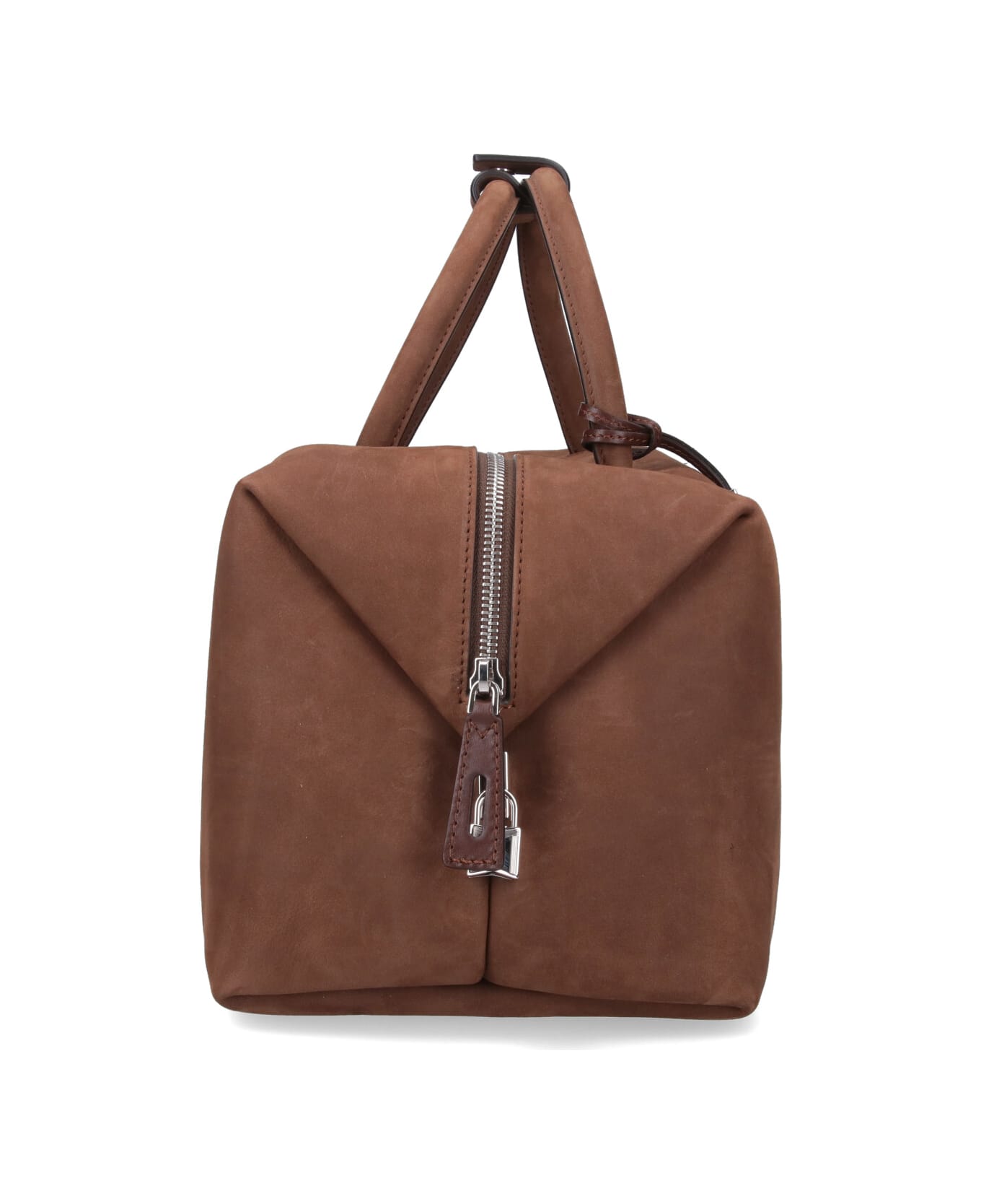 Max Mara Suede 'holdall' Medium Bag - Brown
