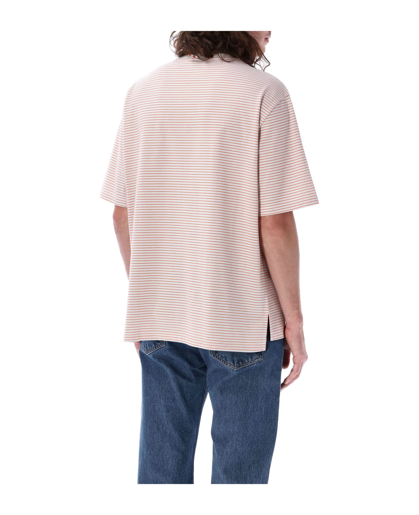 Thom Browne Oversized Short Sleeved Pocket T-shirt - ORANGE