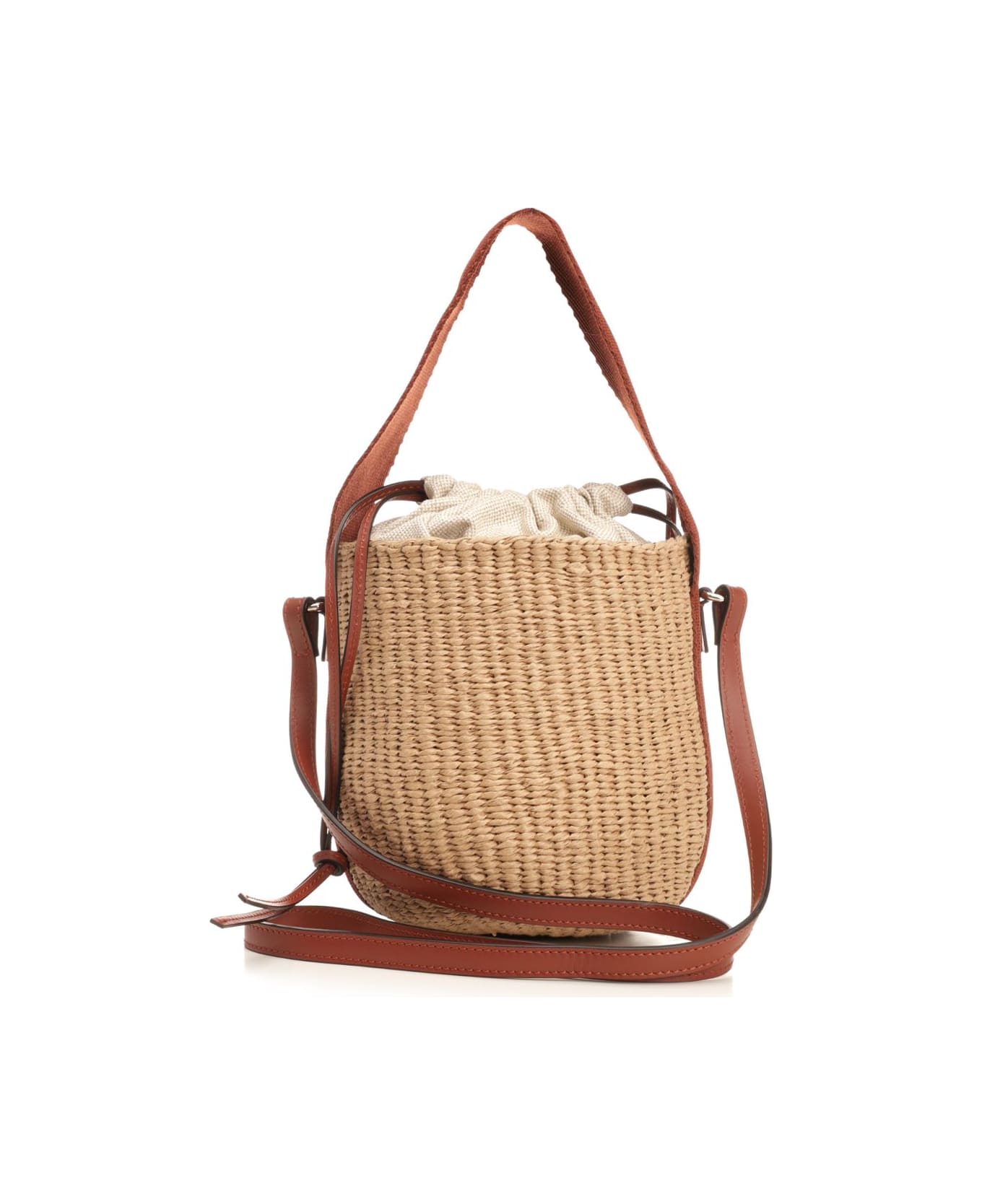 Chloé 'horse Medal' Small Basket Bag - SEPIABROWN