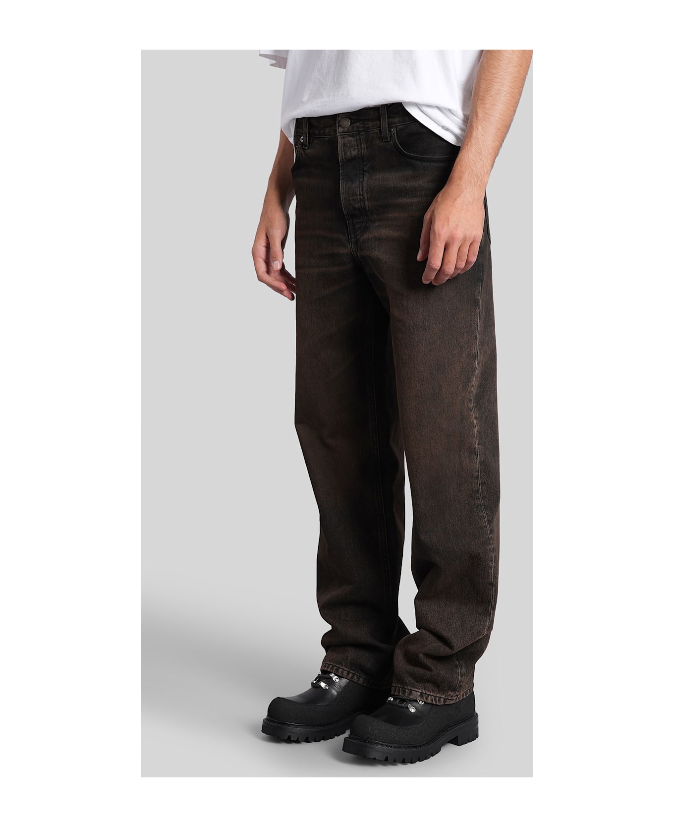 Haikure Logan Jeans In Brown Denim - brown