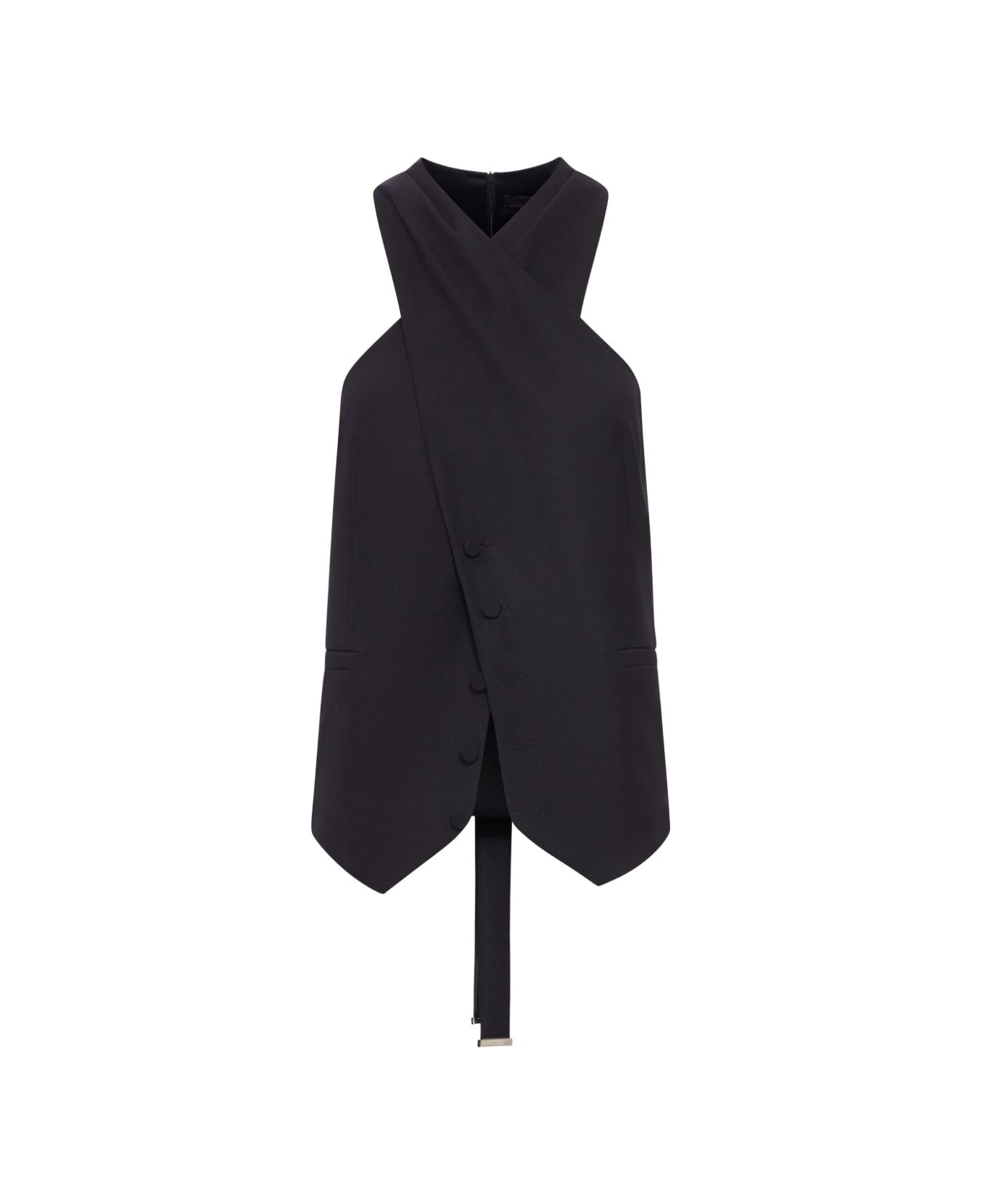 Max Mara Pianoforte Max Mara Wrap Vest - Black