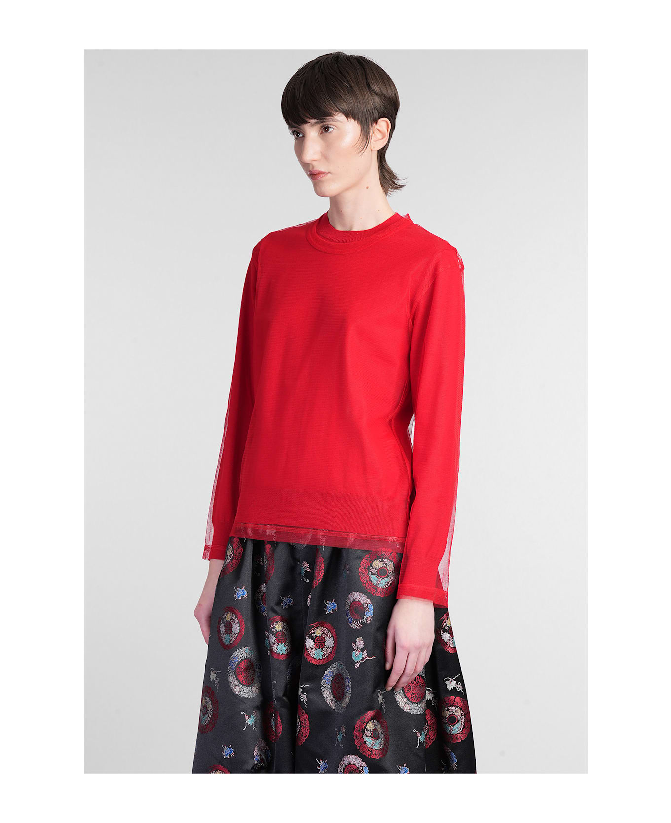 Comme des Garçons Knitwear In Red Wool - red
