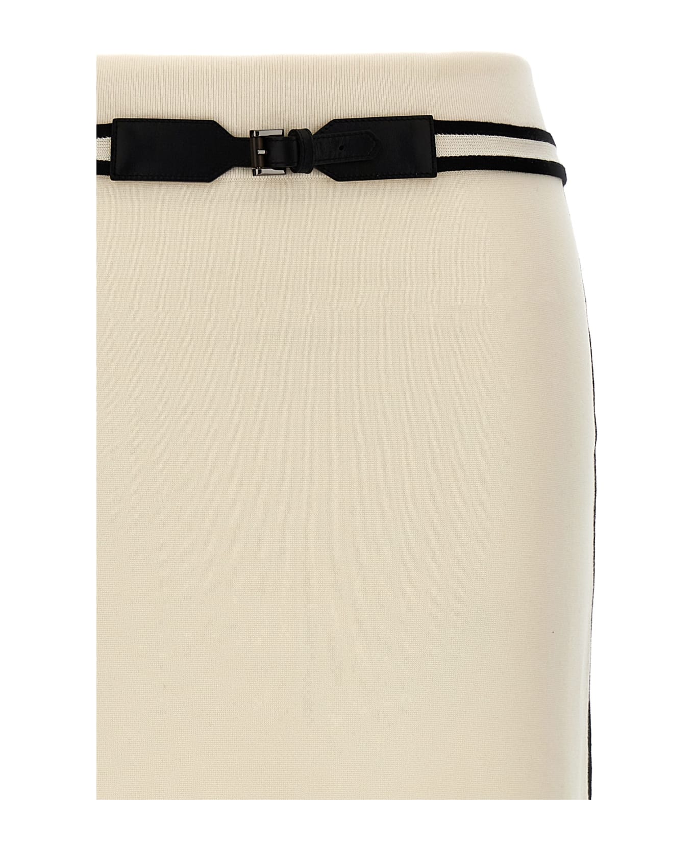 Max Mara 'ora' Skirt - White/Black