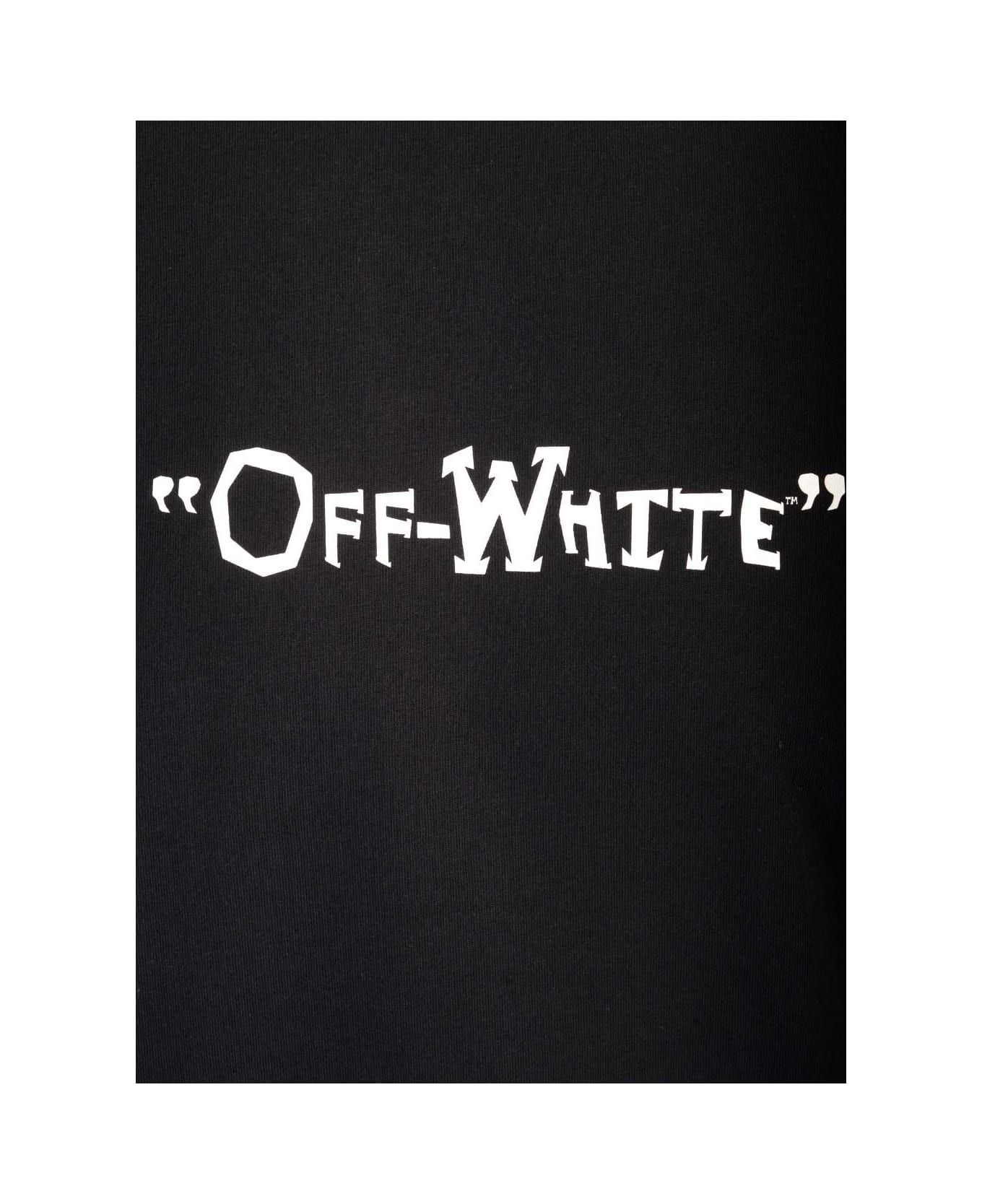Off-White Slim Fit Cotton T-shirt - Black - White
