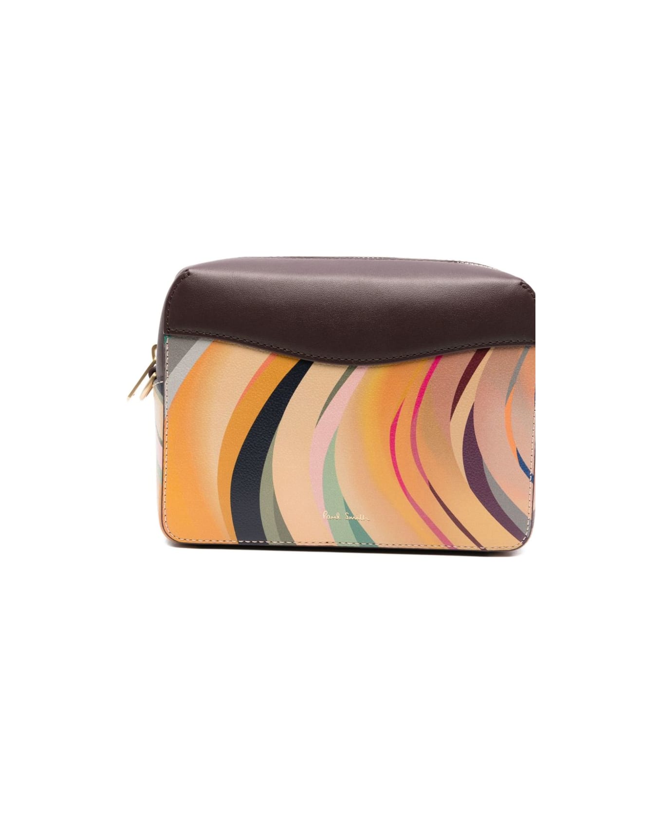 Paul Smith Swirl Leather Crossbody Bag - MultiColour