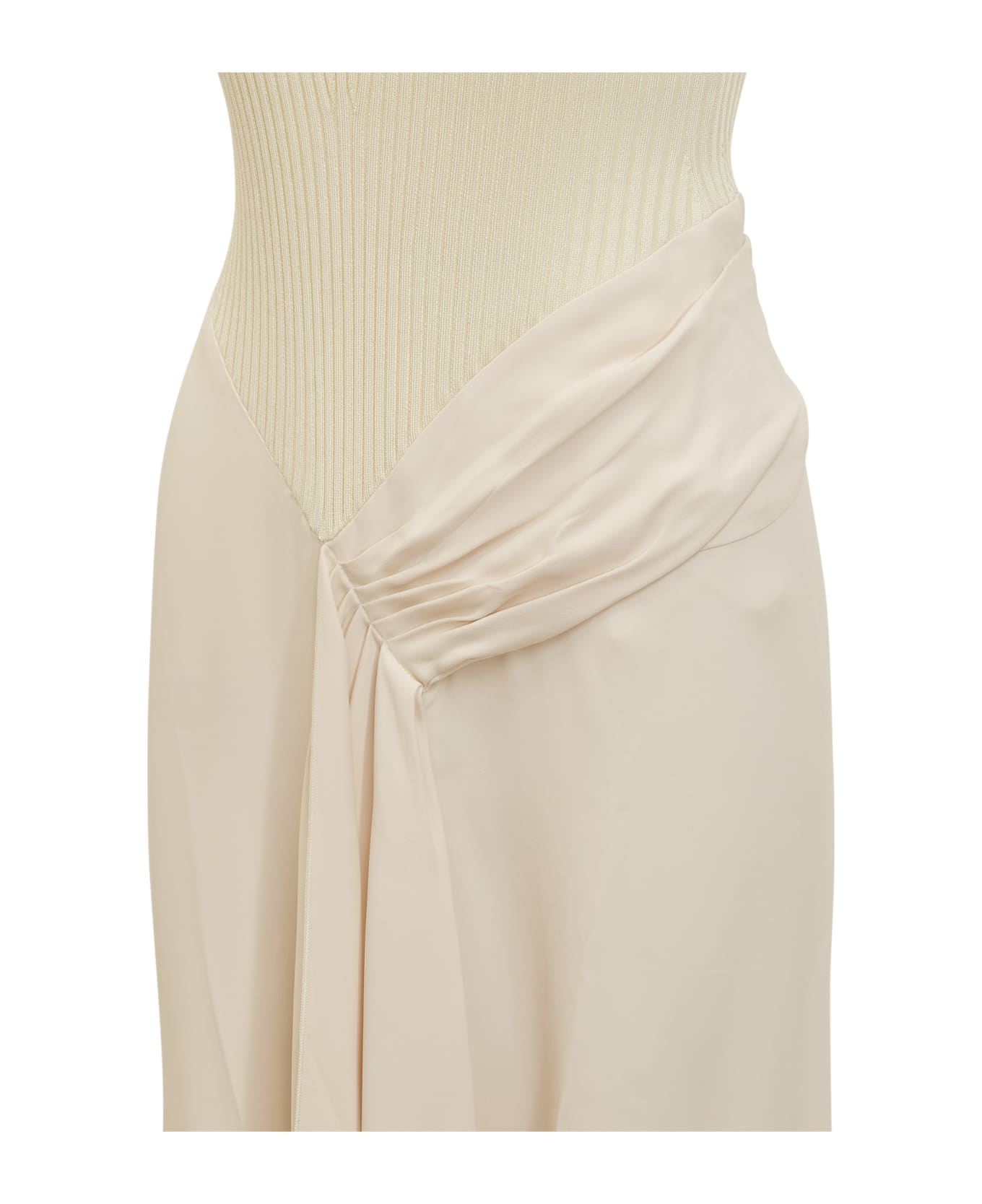 Victoria Beckham Asymmetrical Dress - CREAM