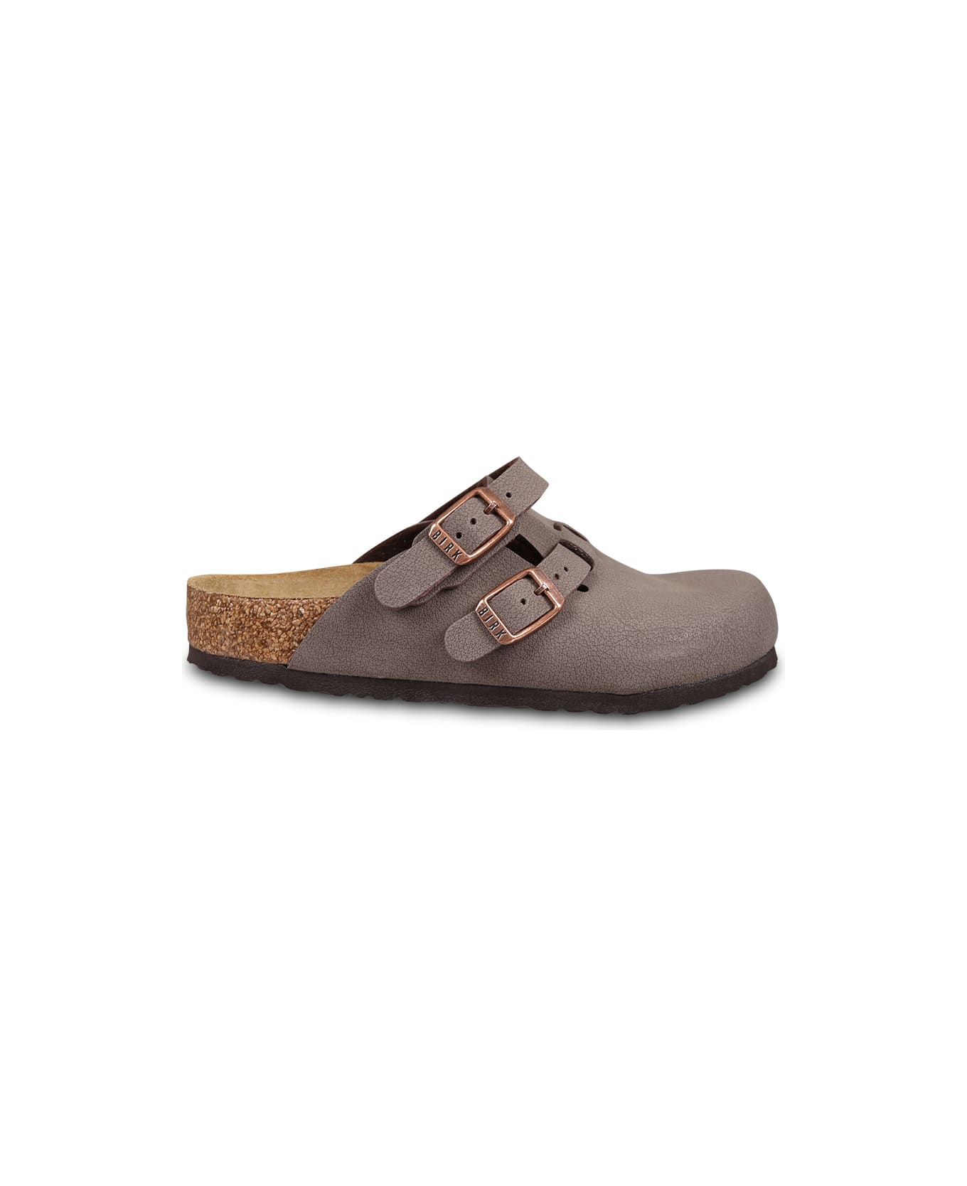 Birkenstock Brown Kay Sabot For Kids With Logo - Mocha