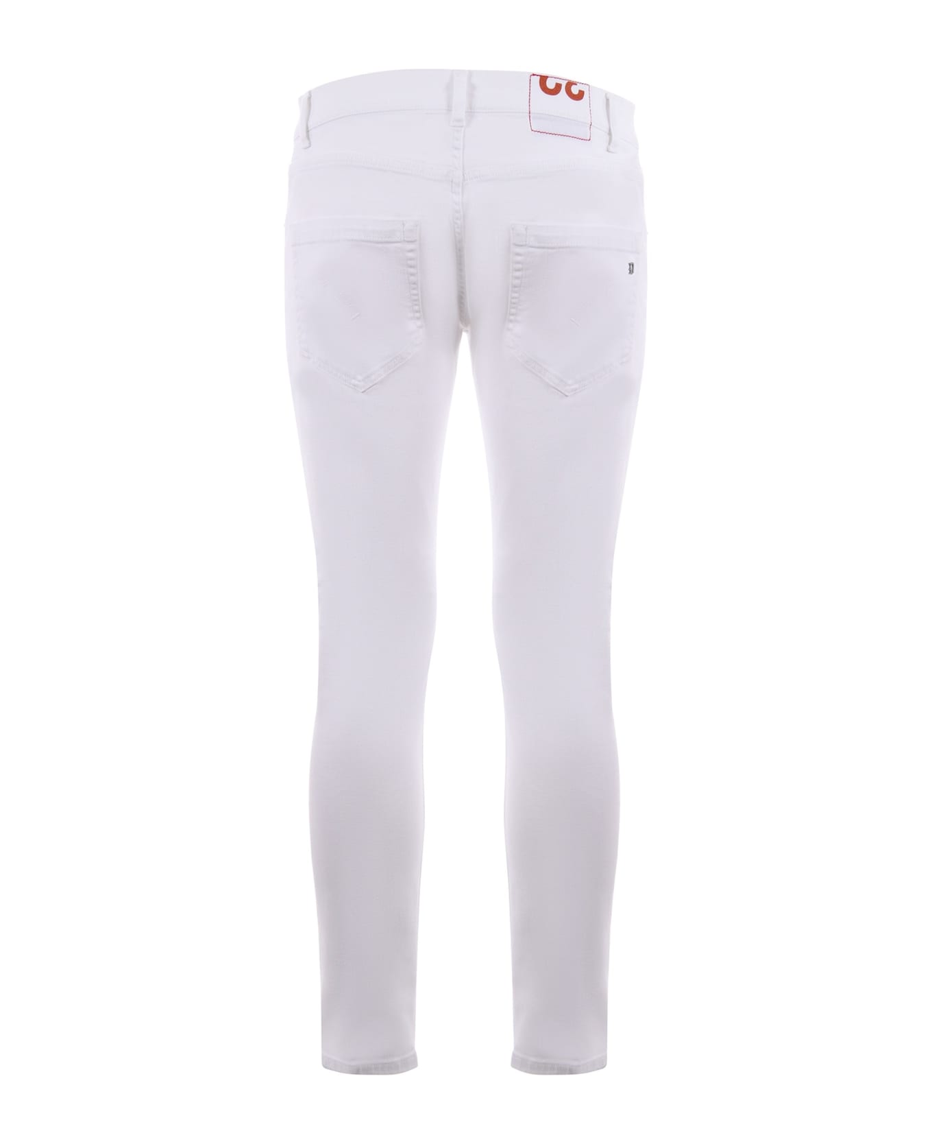 Dondup Jeans Dondup "mius" In Denim Stretch Disponibile Store Scafati - Bianco ボトムス