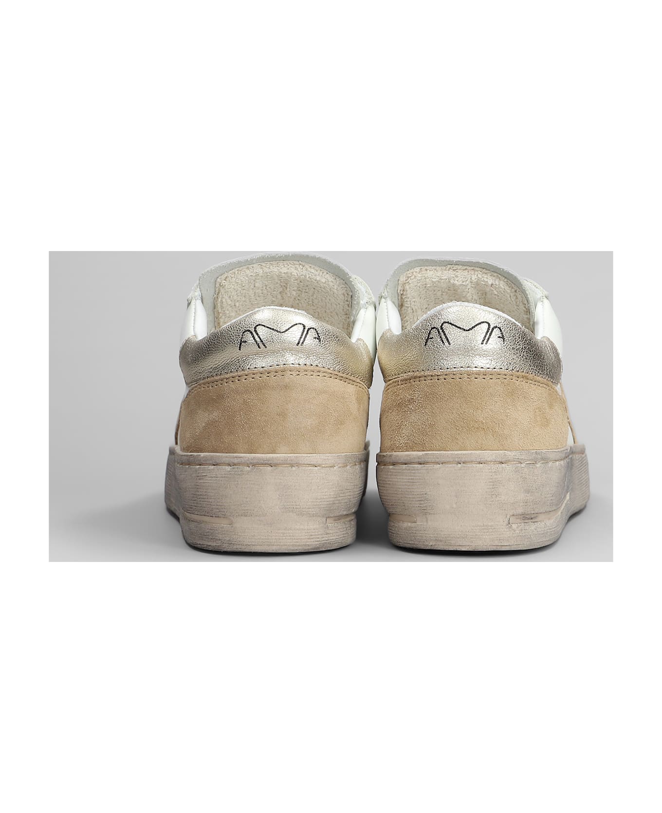 AMA-BRAND Sneakers In White Leather - white