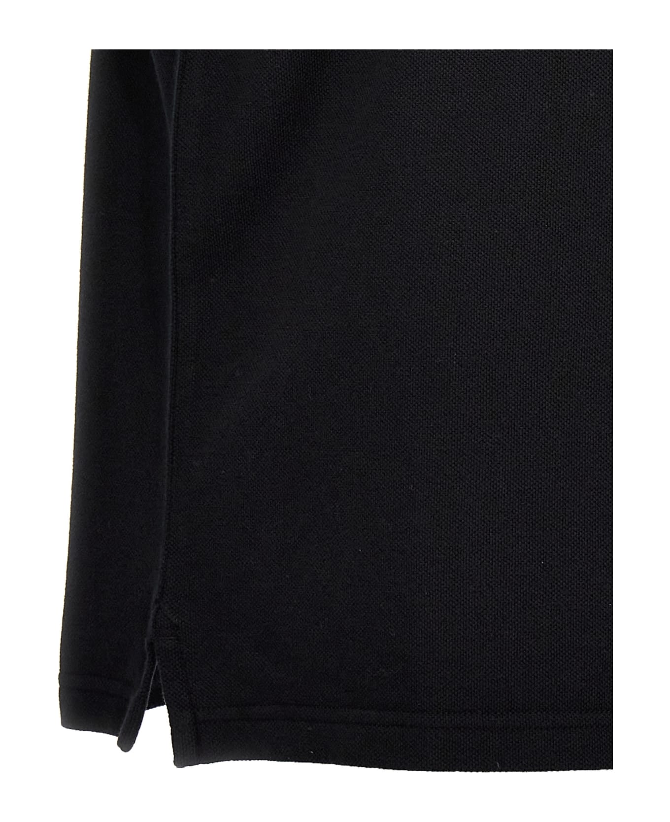 Maison Kitsuné 
fox Head
 Polo Shirt - Black   ポロシャツ