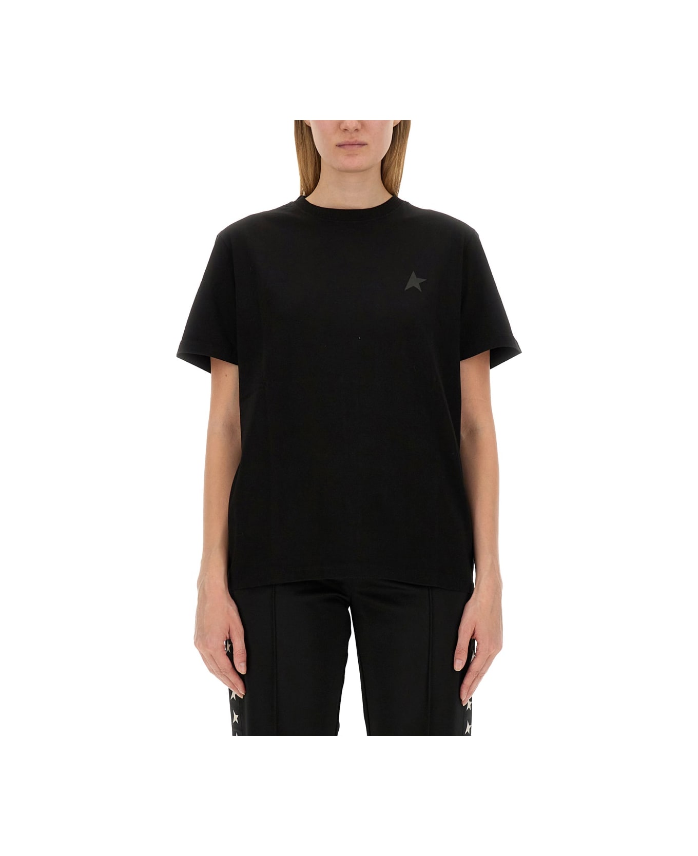 Golden Goose Jersey T-shirt - BLACK Tシャツ