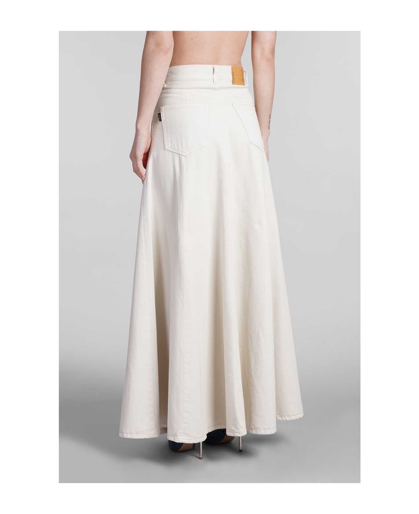Haikure Serenity Skirt In Beige Cotton - beige