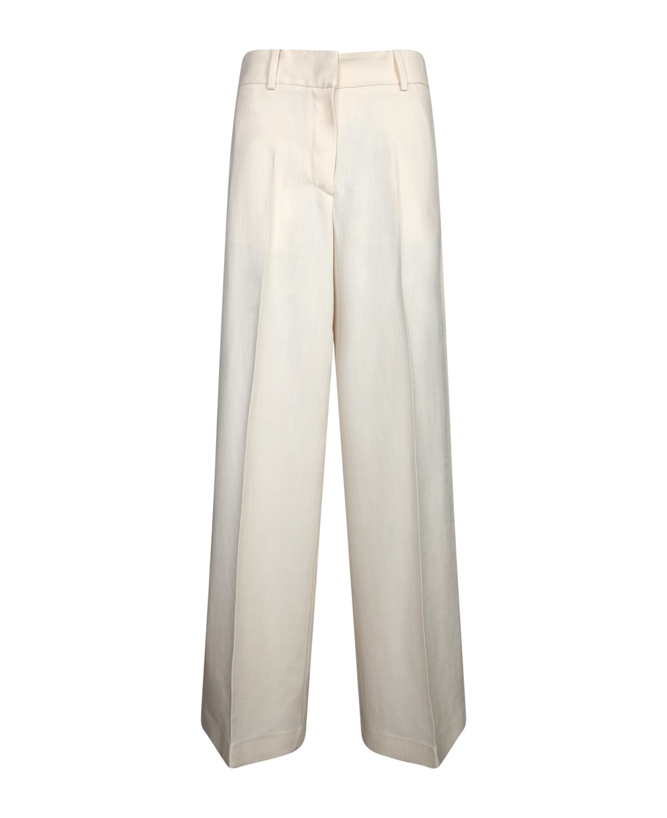 MSGM Straight Concealed Trousers - White