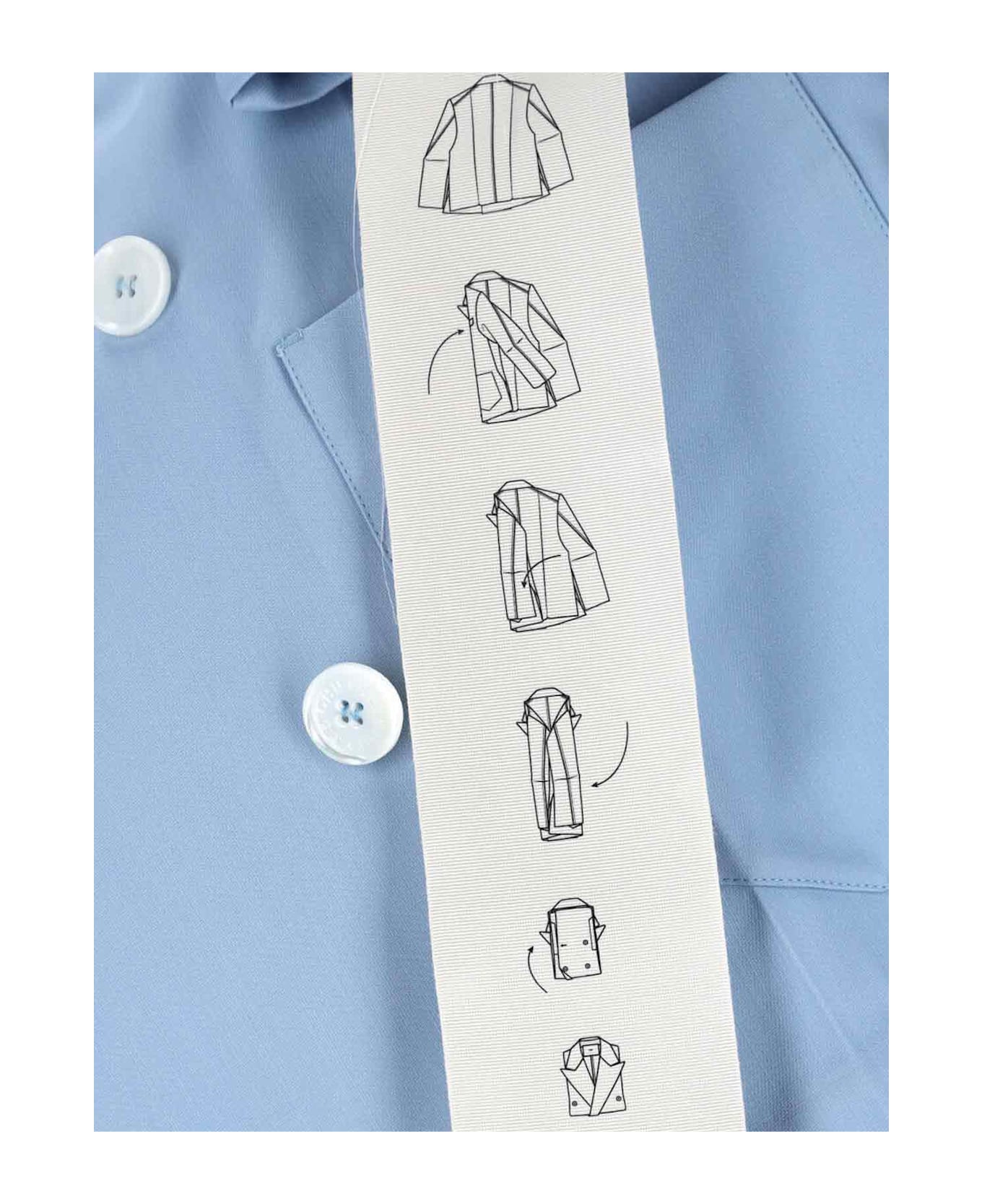 Setchu 
origami
 Double-breasted Blazer - Light Blue