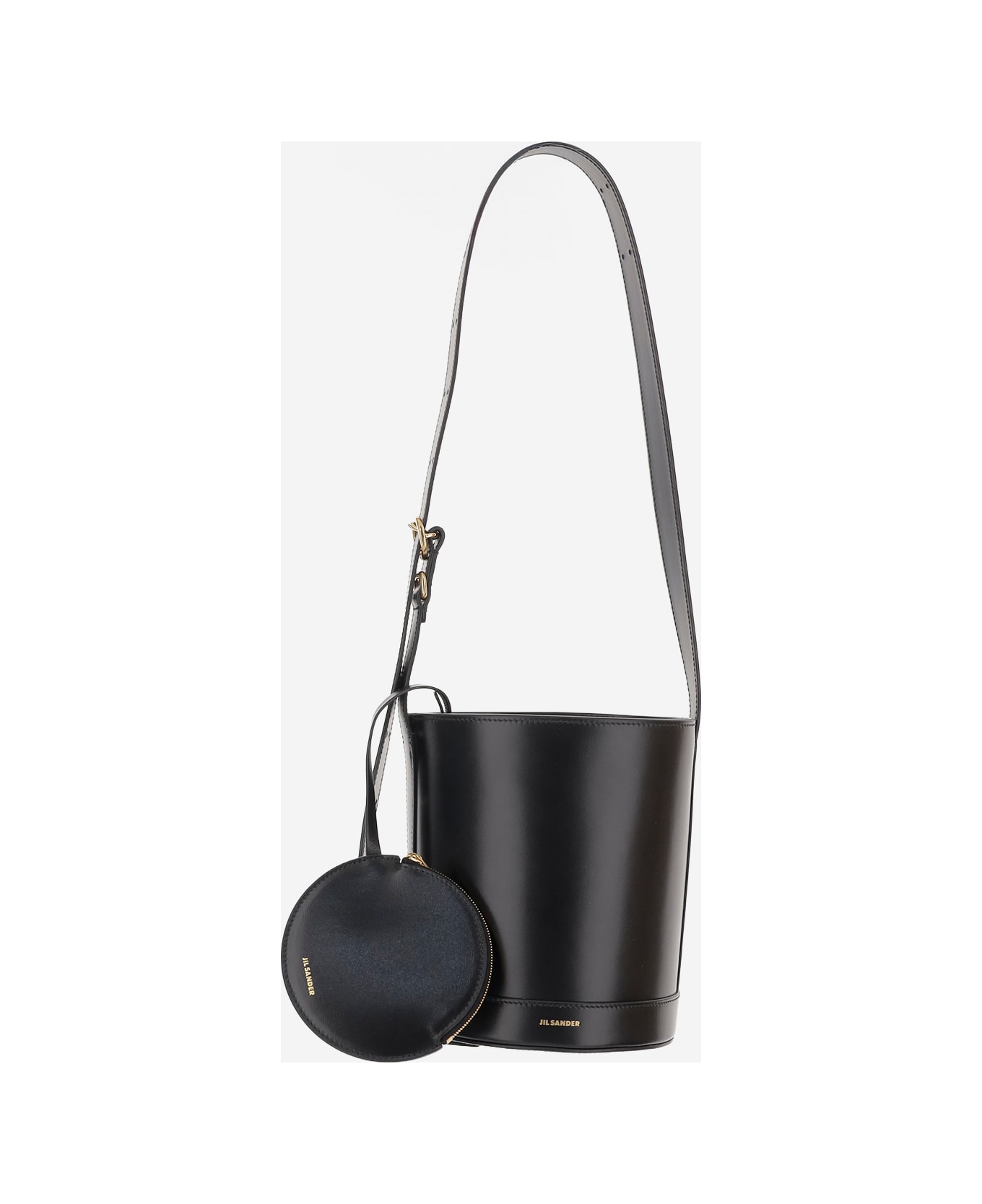 Jil Sander Leather Bucket Bag - Black