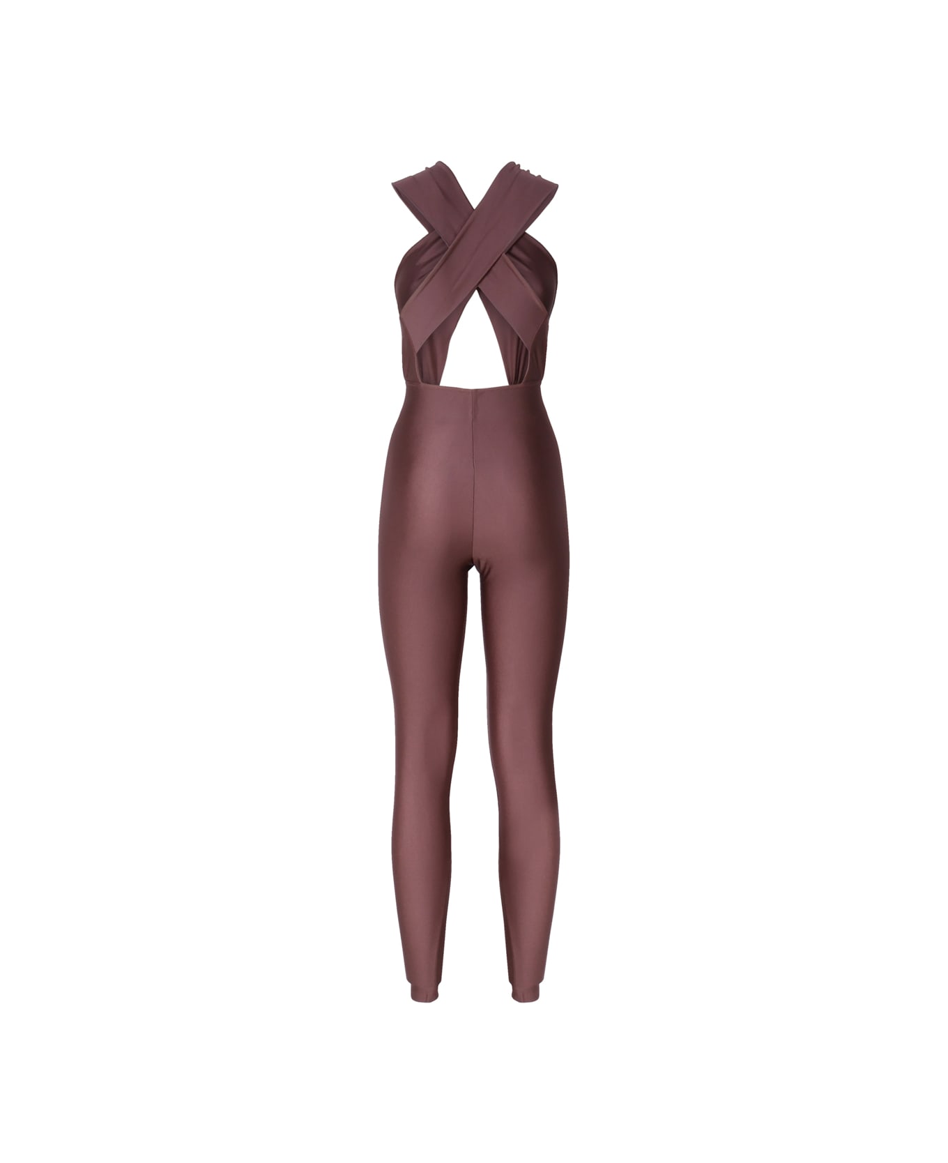 The Andamane One-piece Jumpsuit With Banded Top - Brown