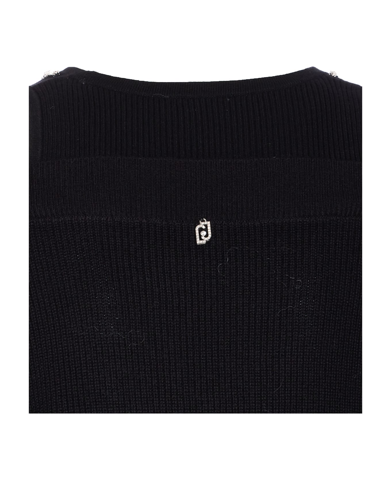 Liu-Jo Cut Out Sweater - Black