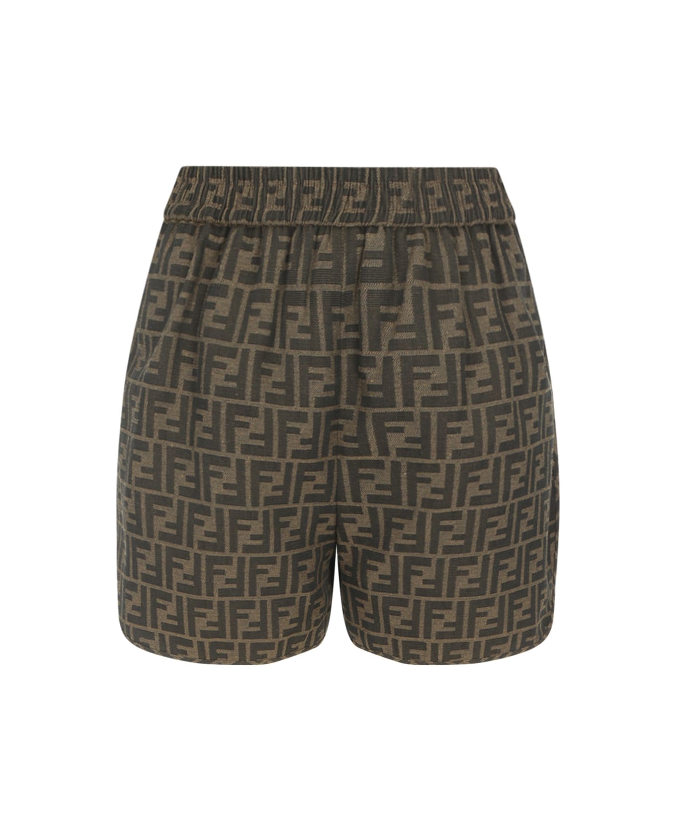 Fendi Ff Shorts - W Tobacco