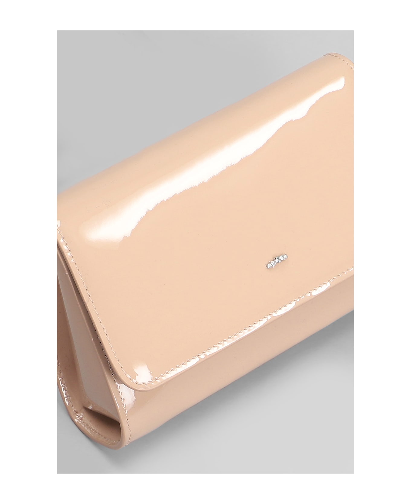 Giuseppe Zanotti Cleopatra Clutch In Powder Patent Leather - powder