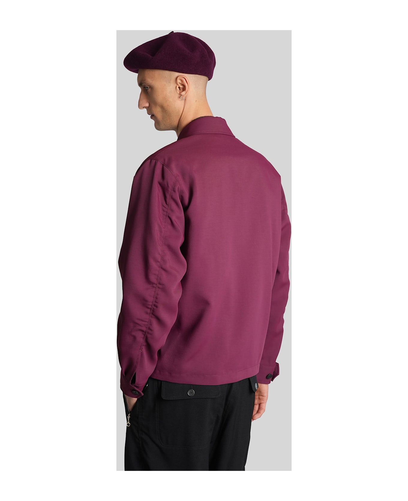 Undercover Jun Takahashi Casual Jacket In Bordeaux Polyester - bordeaux