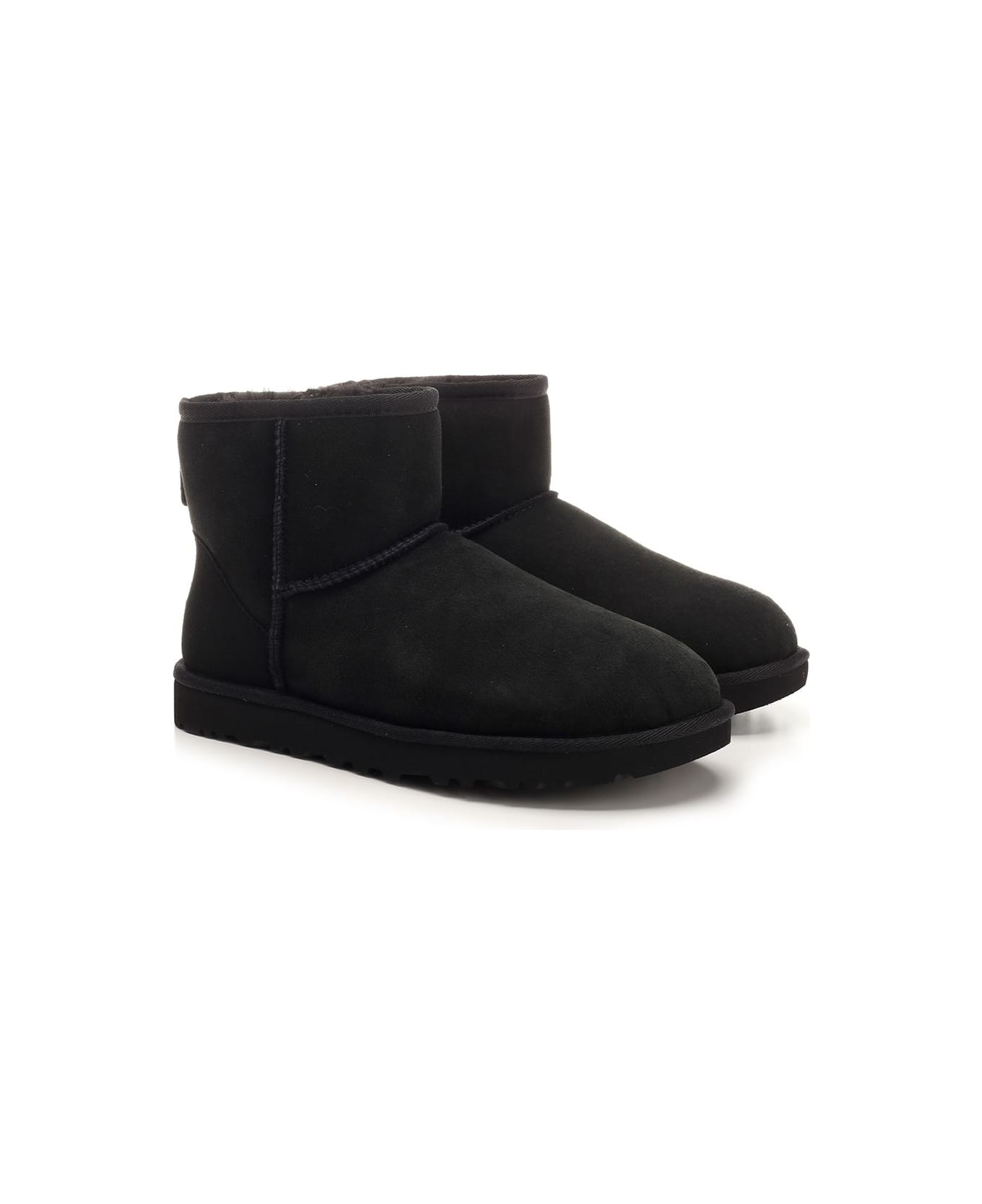 UGG 'classic Mini' Ankle Boots - Black