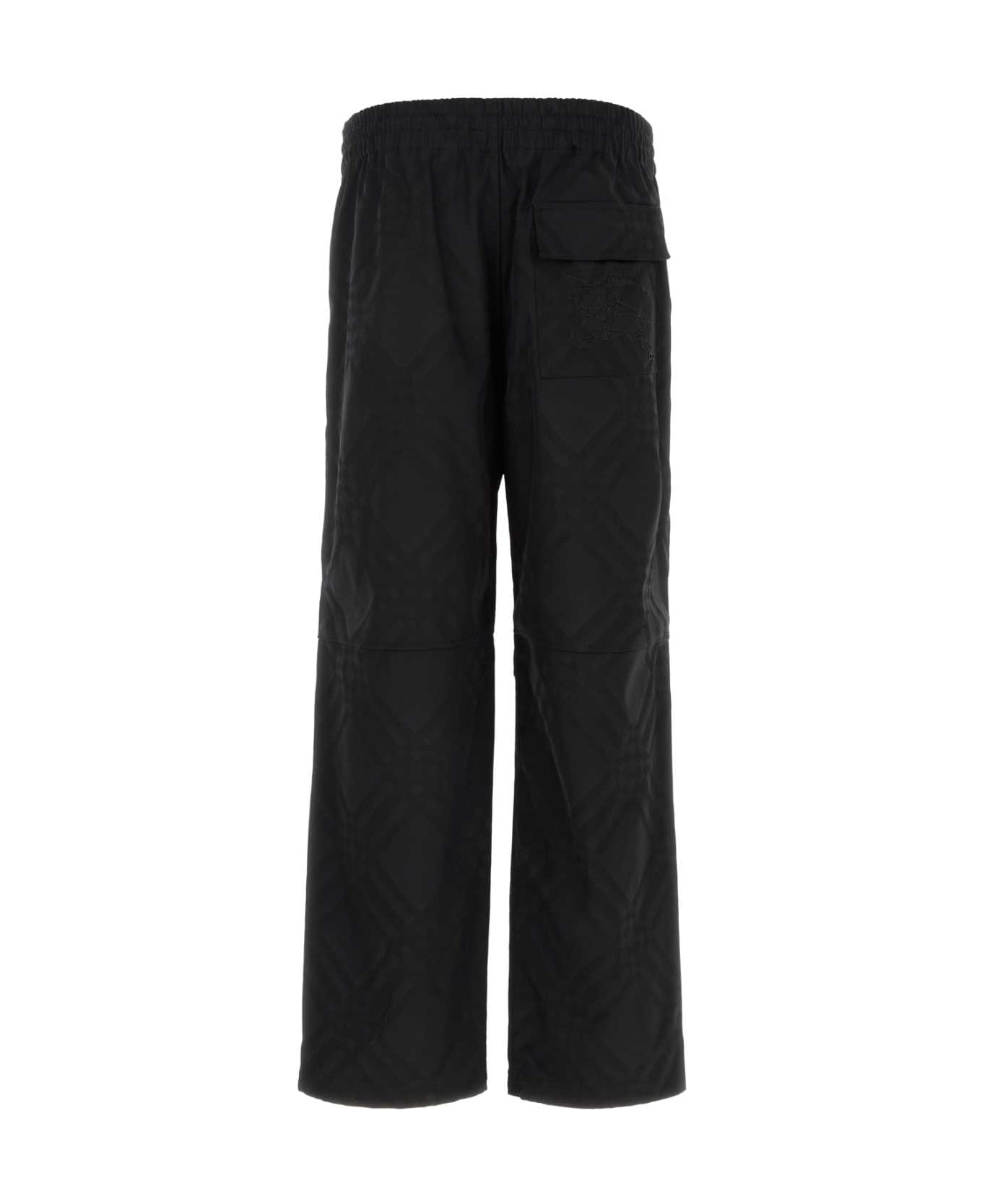 Burberry Black Nylon Pant - BLACKIPCHECK