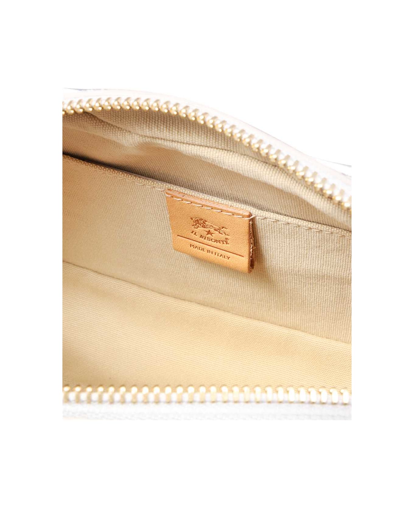 Il Bisonte Leather Crossbody Bag - Silver