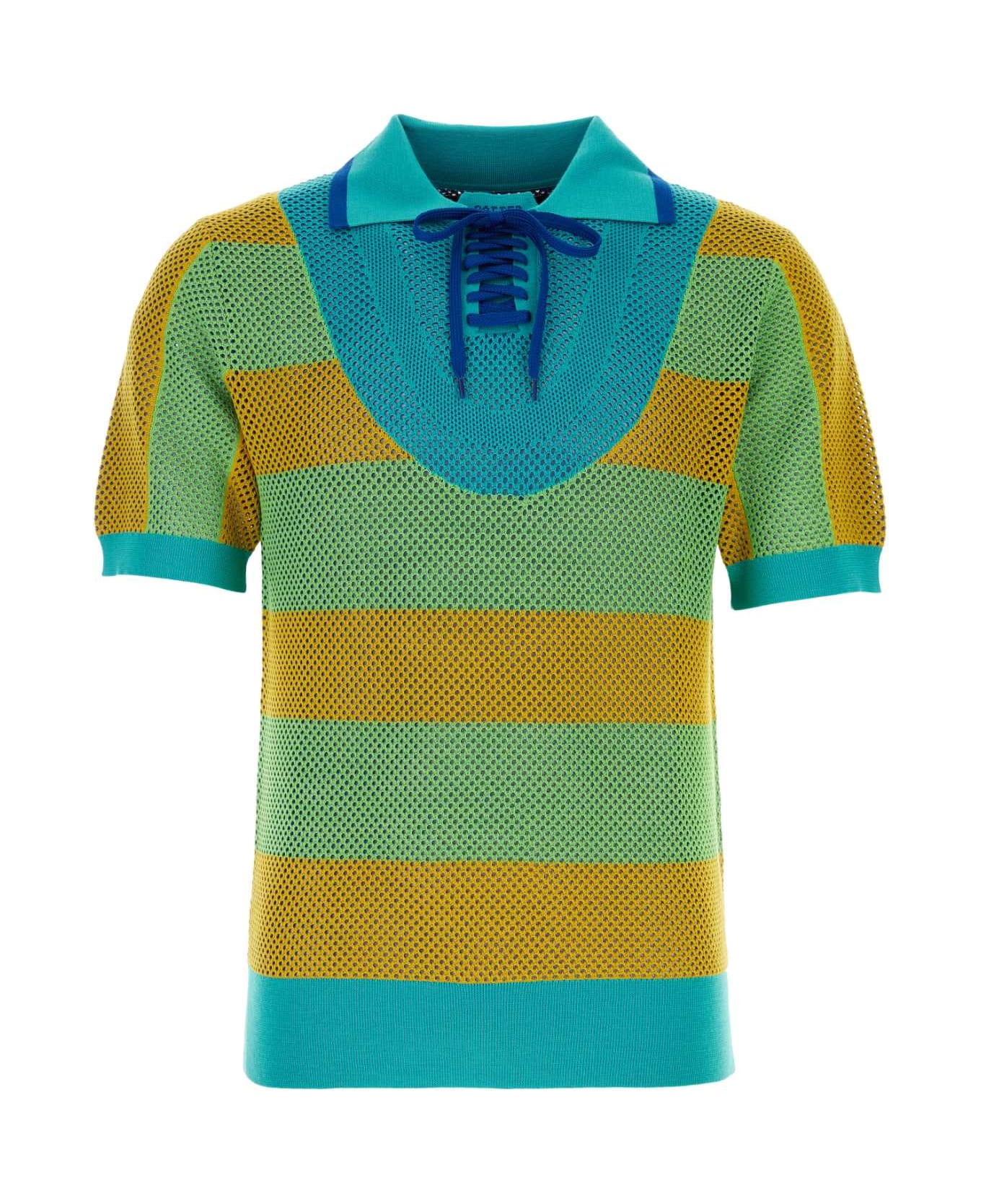Botter Multicolor Mesh Polo Shirt - STRIPE