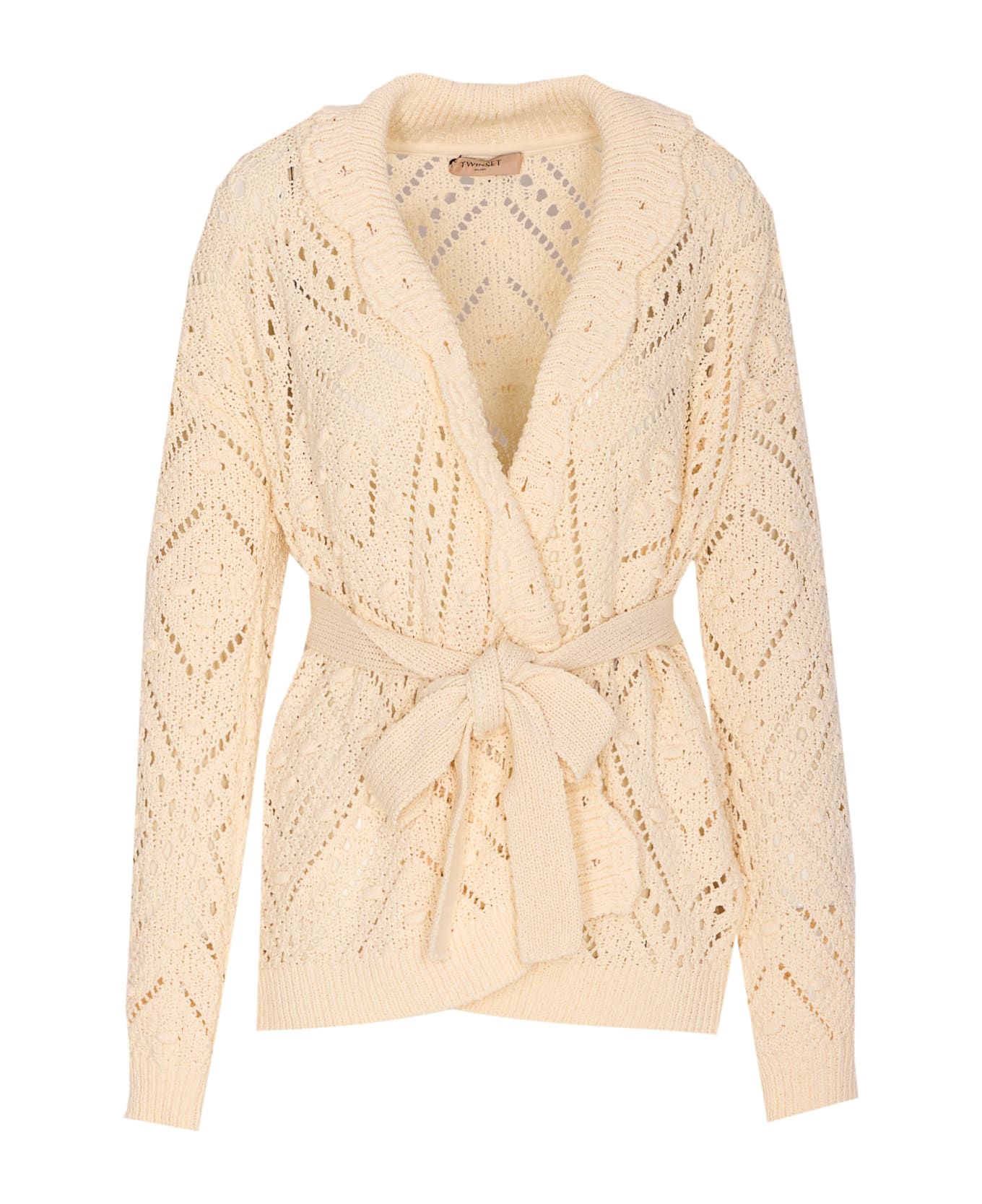 TwinSet Knitted Cardigan - White