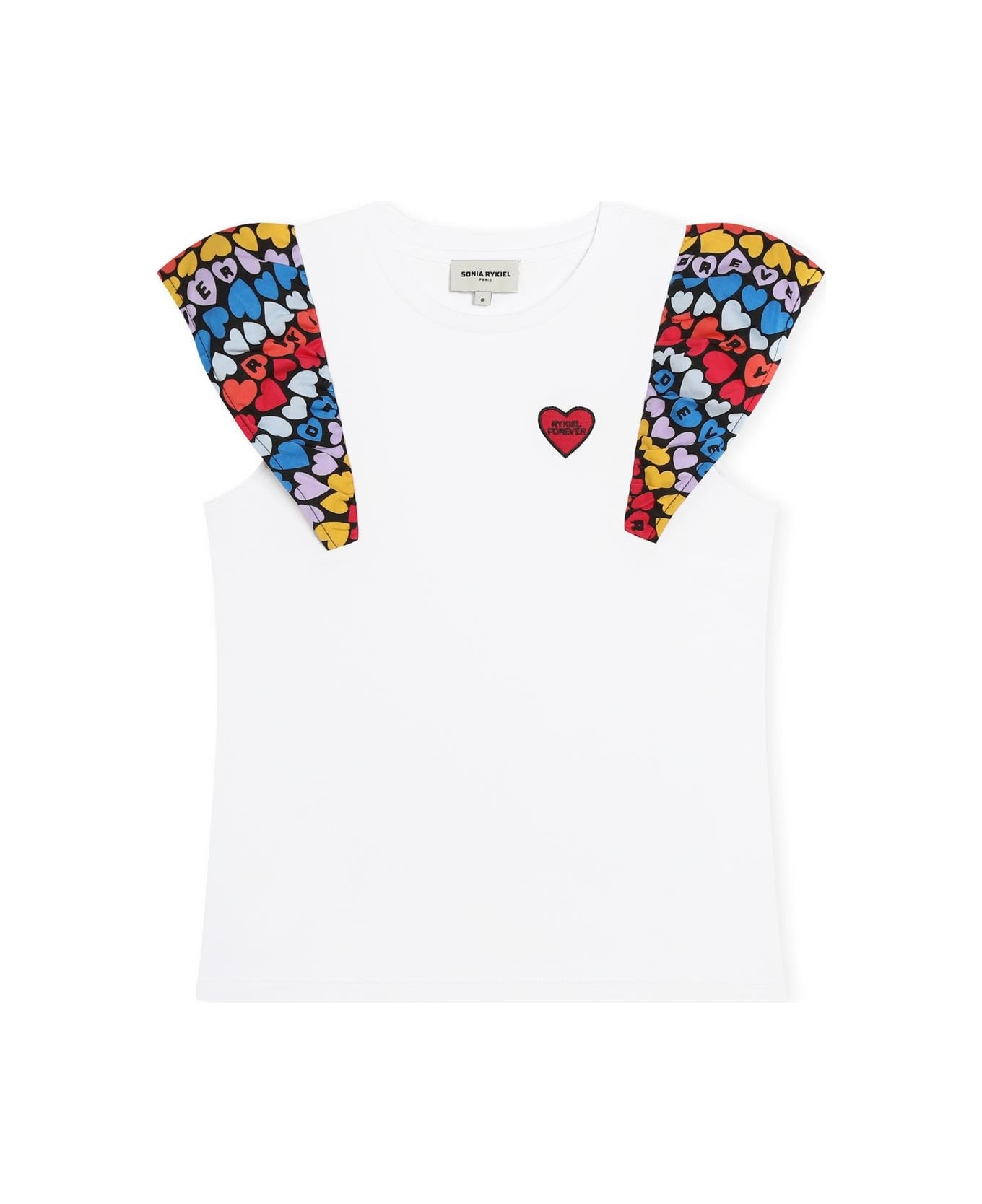 Sonia Rykiel T-shirt With Color-block Design - White