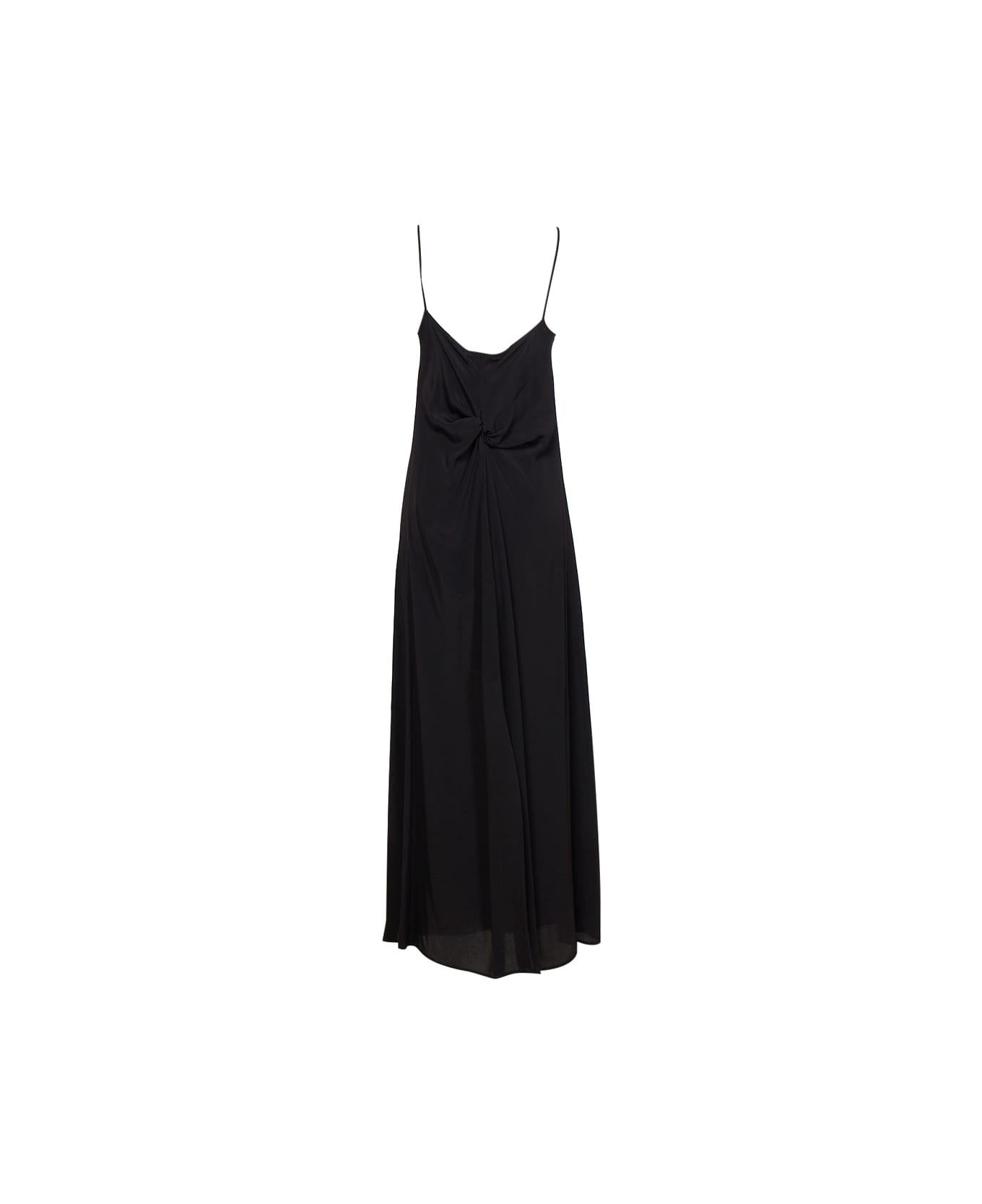 Mauro Grifoni Long Shoulder Dress - BLACK