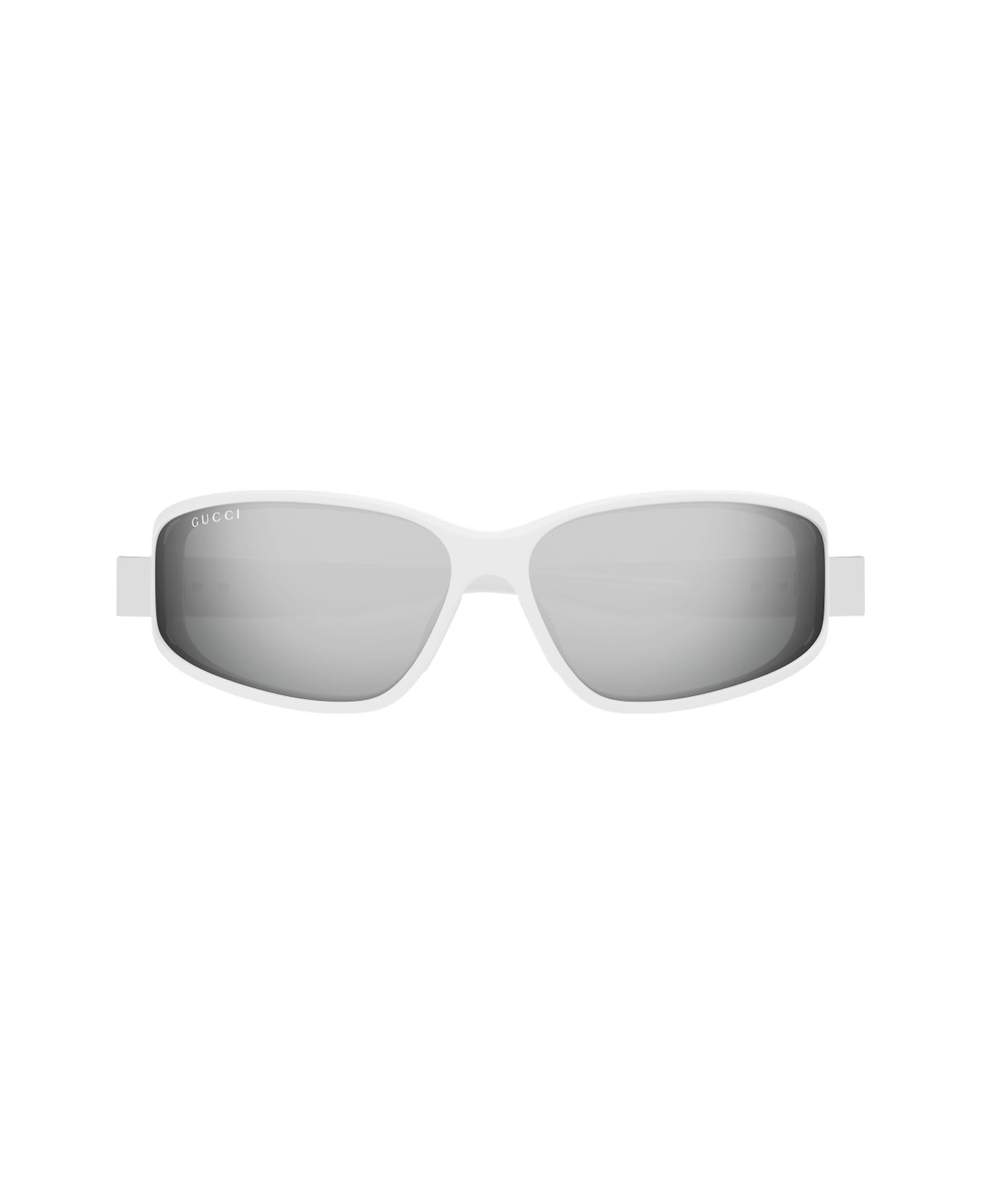 Gucci Eyewear Gucci Gg2011s Linea Institutional Logo 003 White Silver Sunglasses - Bianco