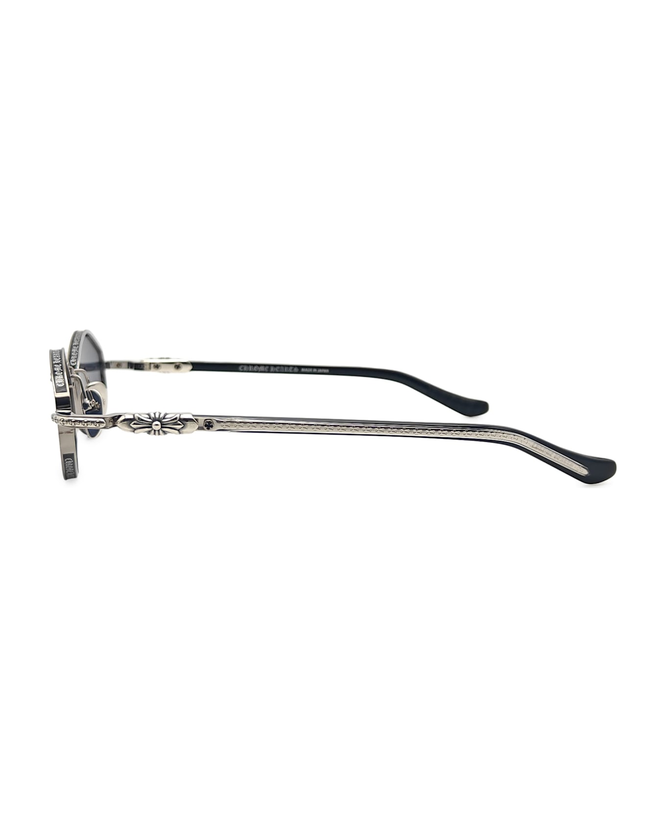 Chrome Hearts Nip Slip - Brushed Alloy / Black Sunglasses - silver/black