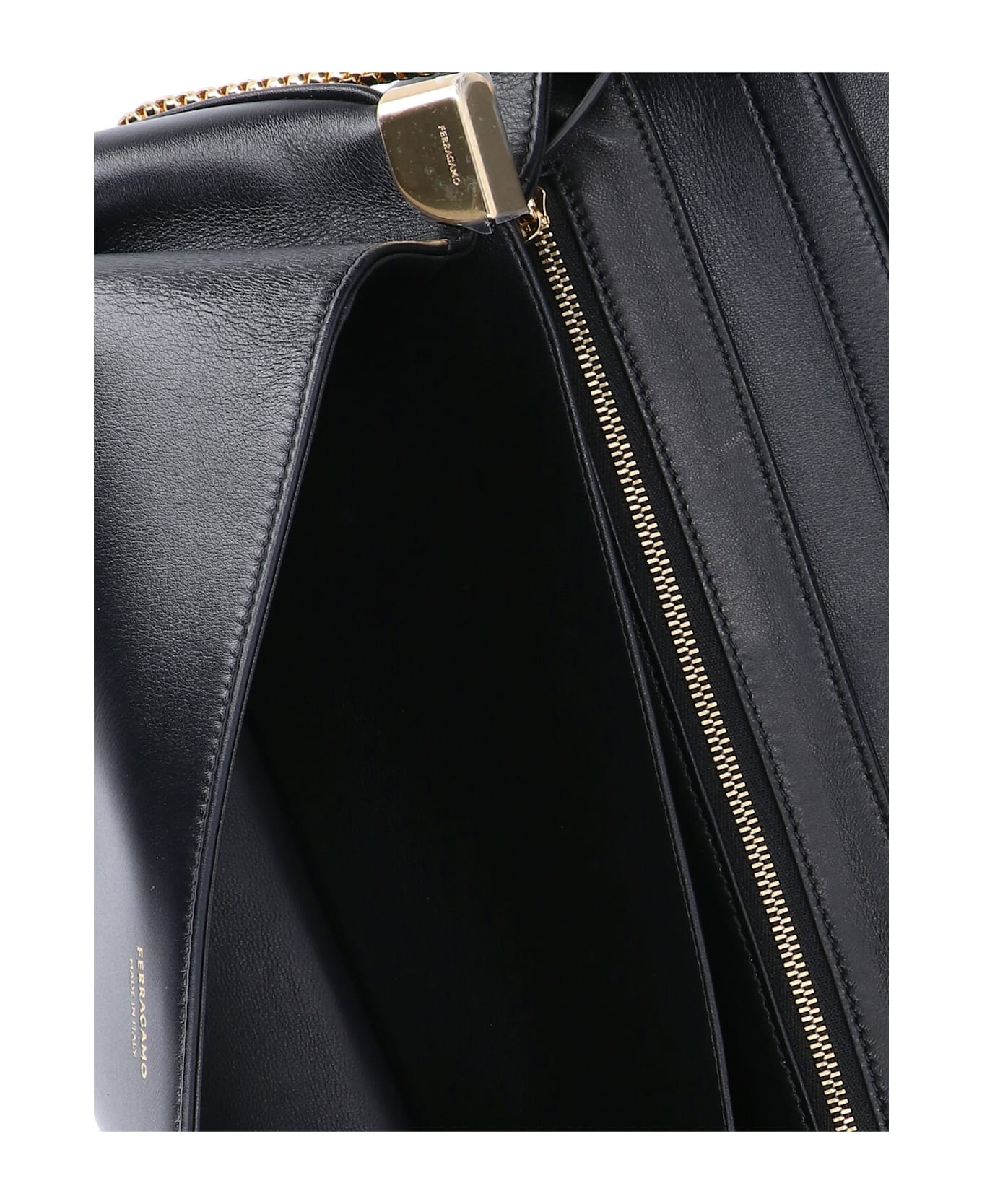 Ferragamo 
gancini
 Medium Crossbody Bag - Black