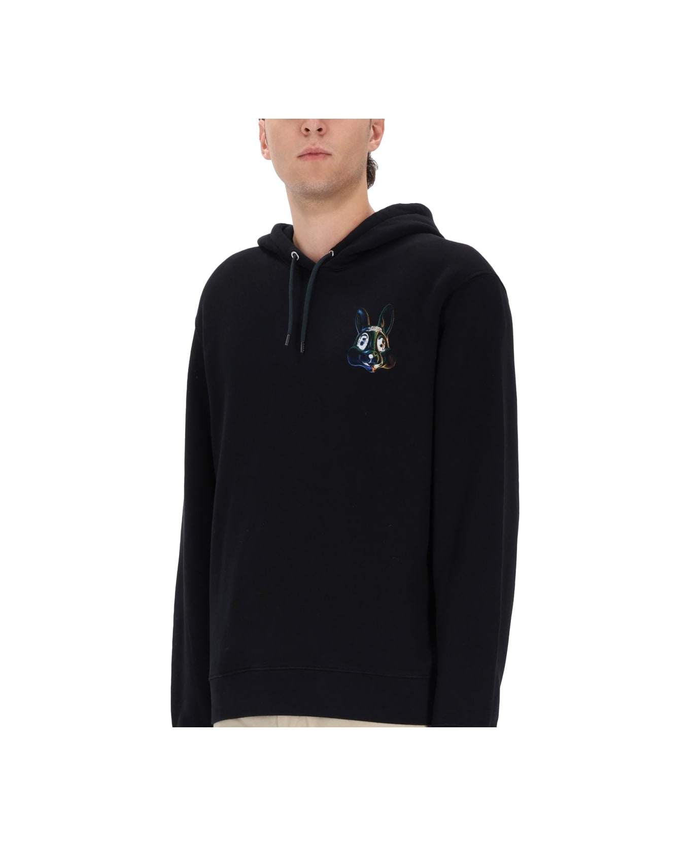 PS by Paul Smith Sweatshirt With "bunny" Print - BLACK