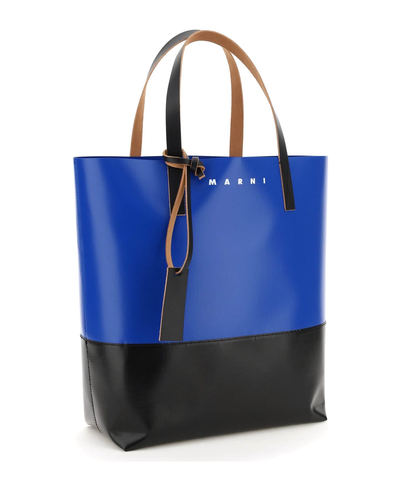 Marni Pvc Tribeca Shopping Bag - Blu