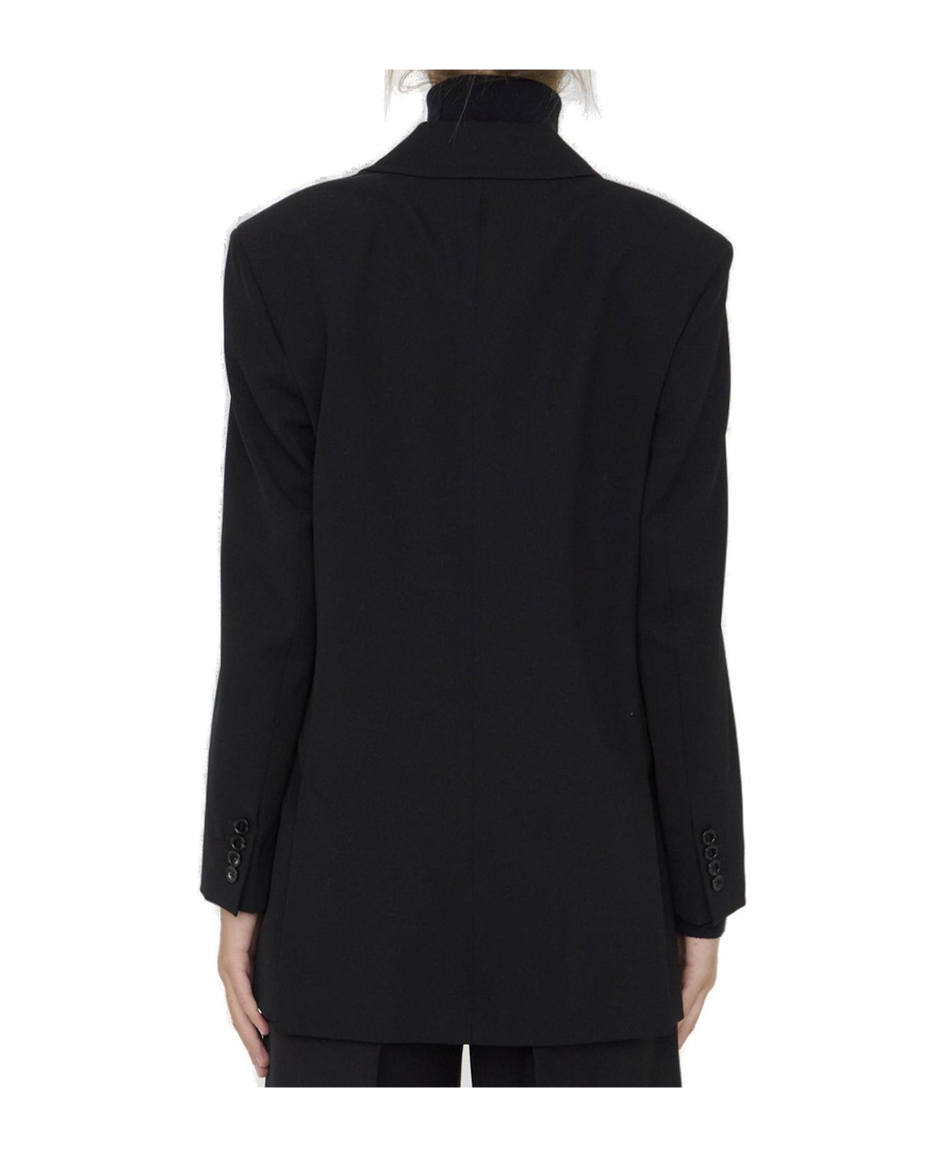 Max Mara Amaca Double-breasted Long-sleeved Jacket Max Mara - NERO