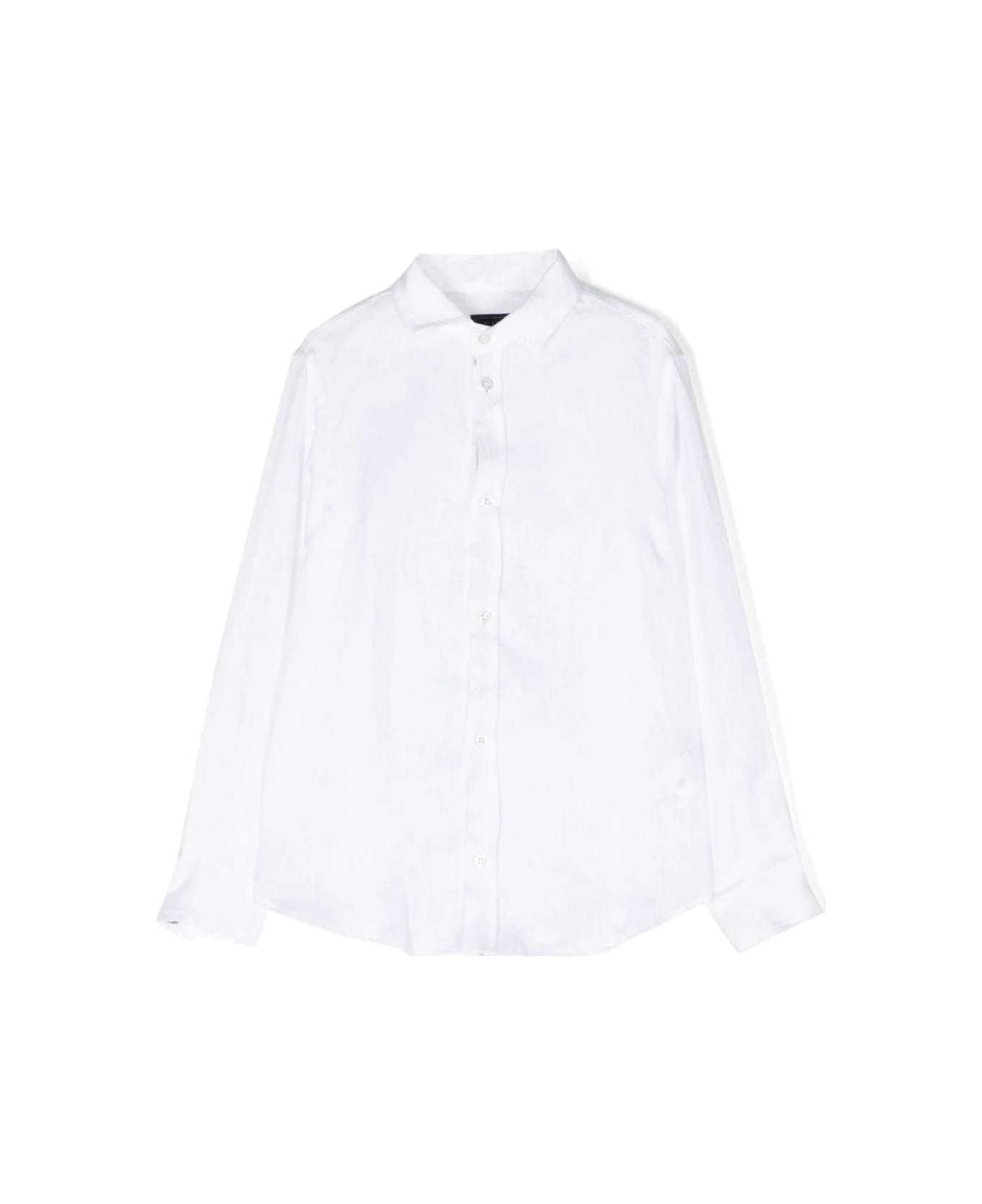 Fay White Linen Shirt - White