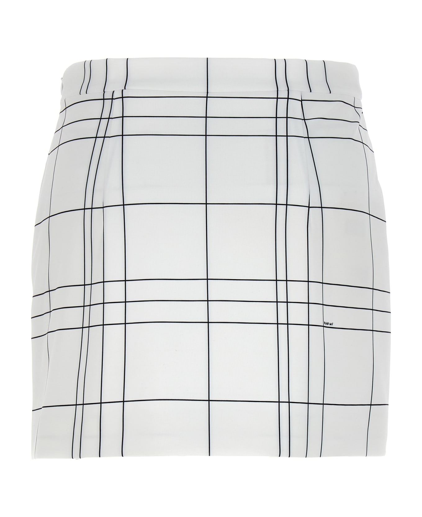 Marni Patterned Skirt - White/Black