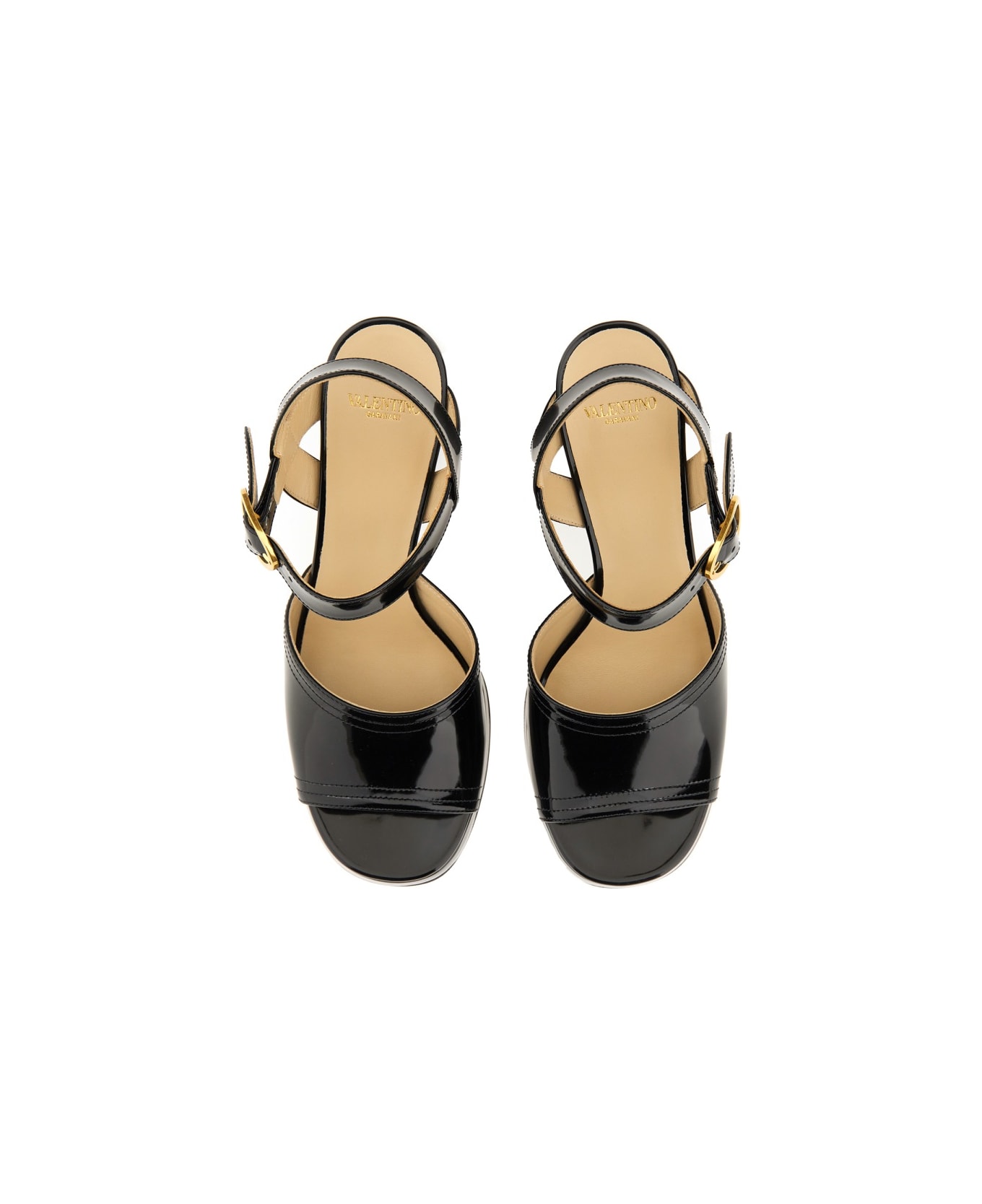 Valentino Garavani "fawcette" Platform Sandal - BLACK