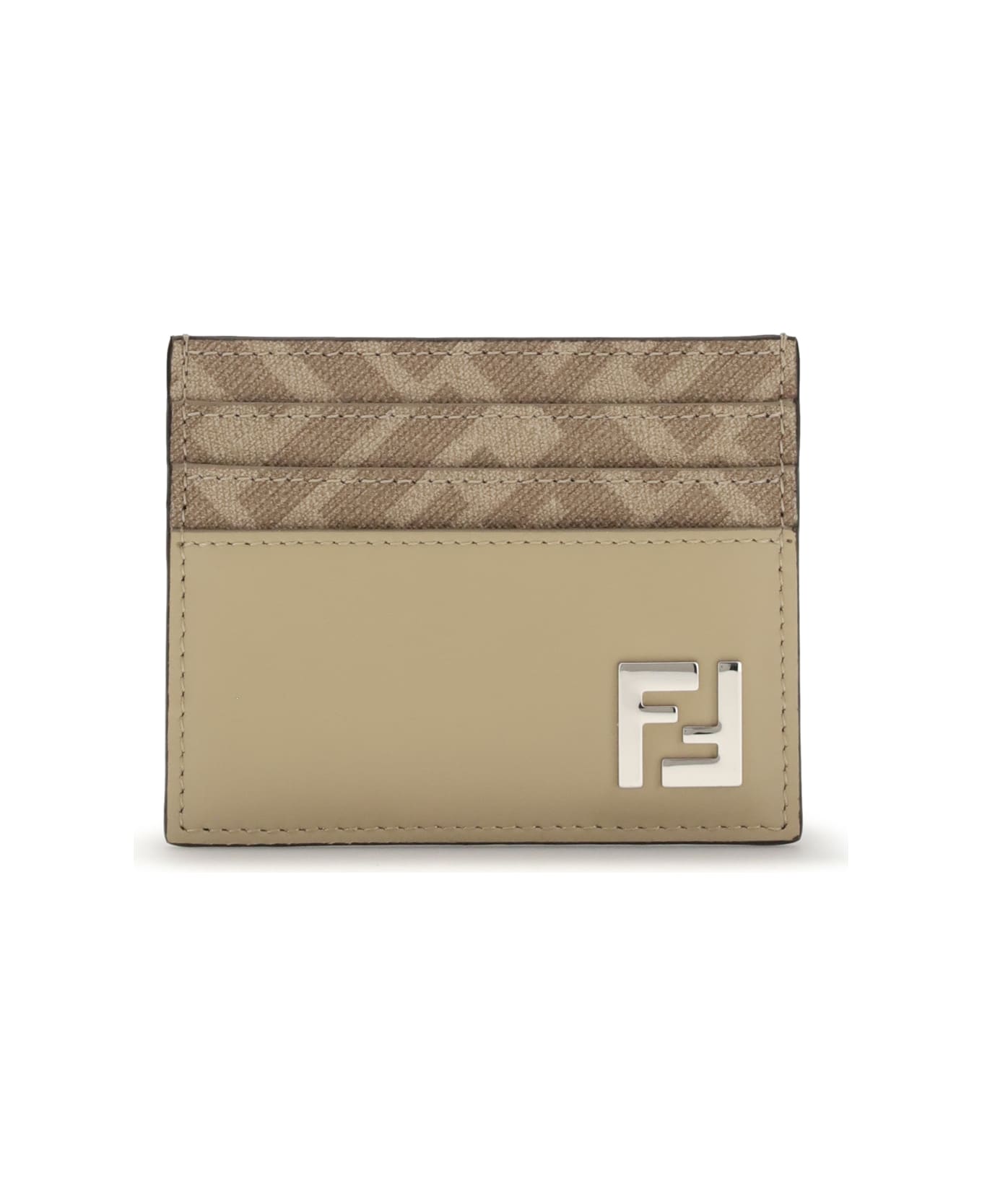Fendi Squared Card Holder - BEIGE