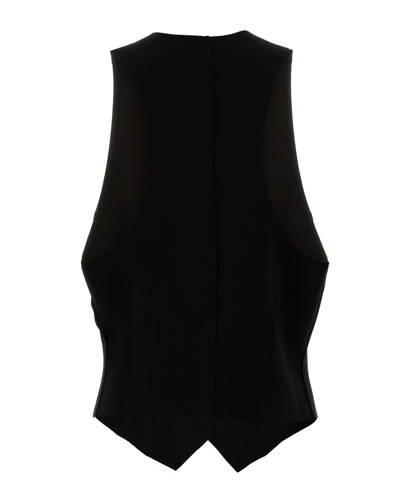 Norma Kamali Stretch Fabric Vest - Black   ベスト